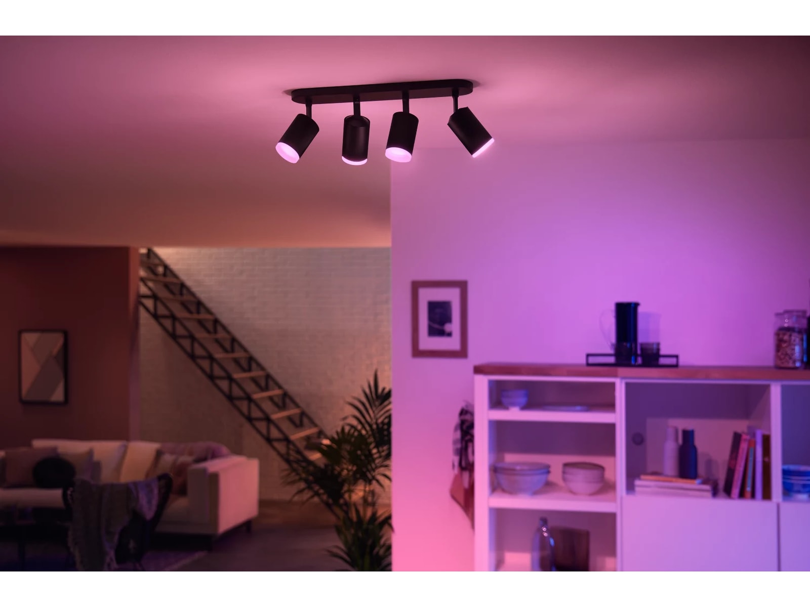 Philips Hue Firedobbelt Fugato-spotlight (sort) Taklampe