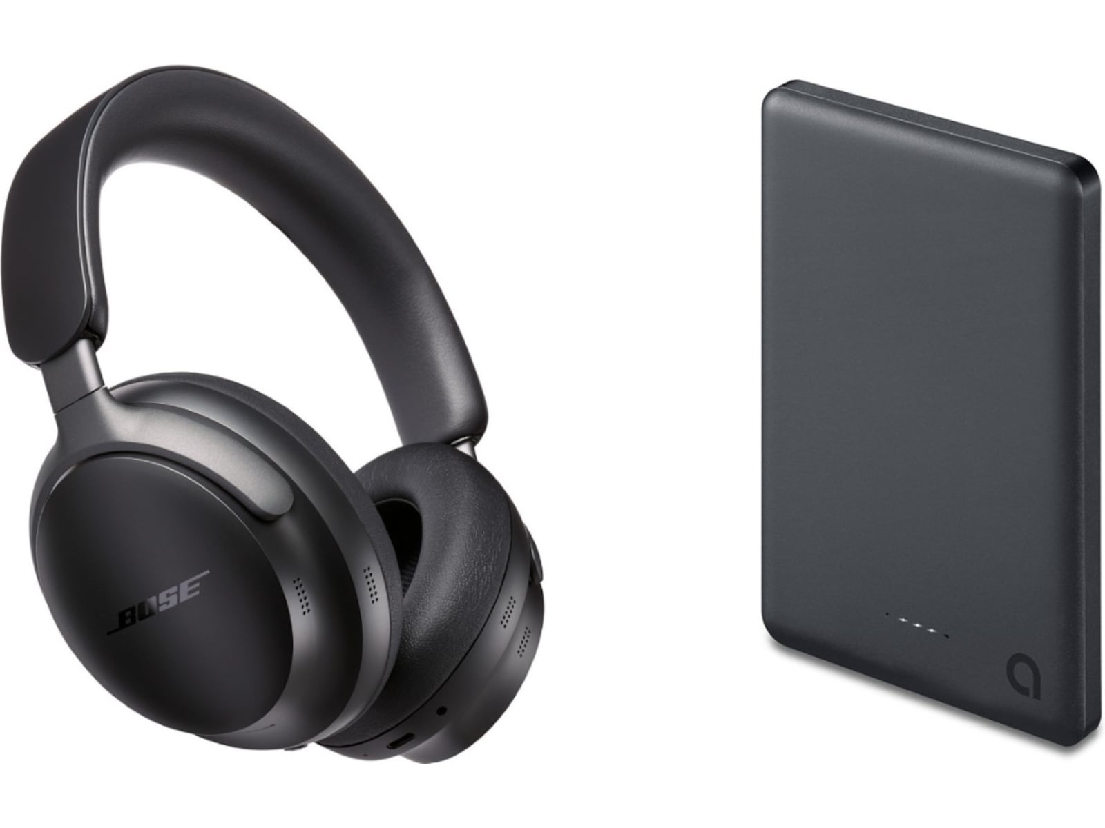 Bose QuietComfort Ultra trådløse hodetelefoner, Over-Ear (sort) + powerbank Hodetelefoner