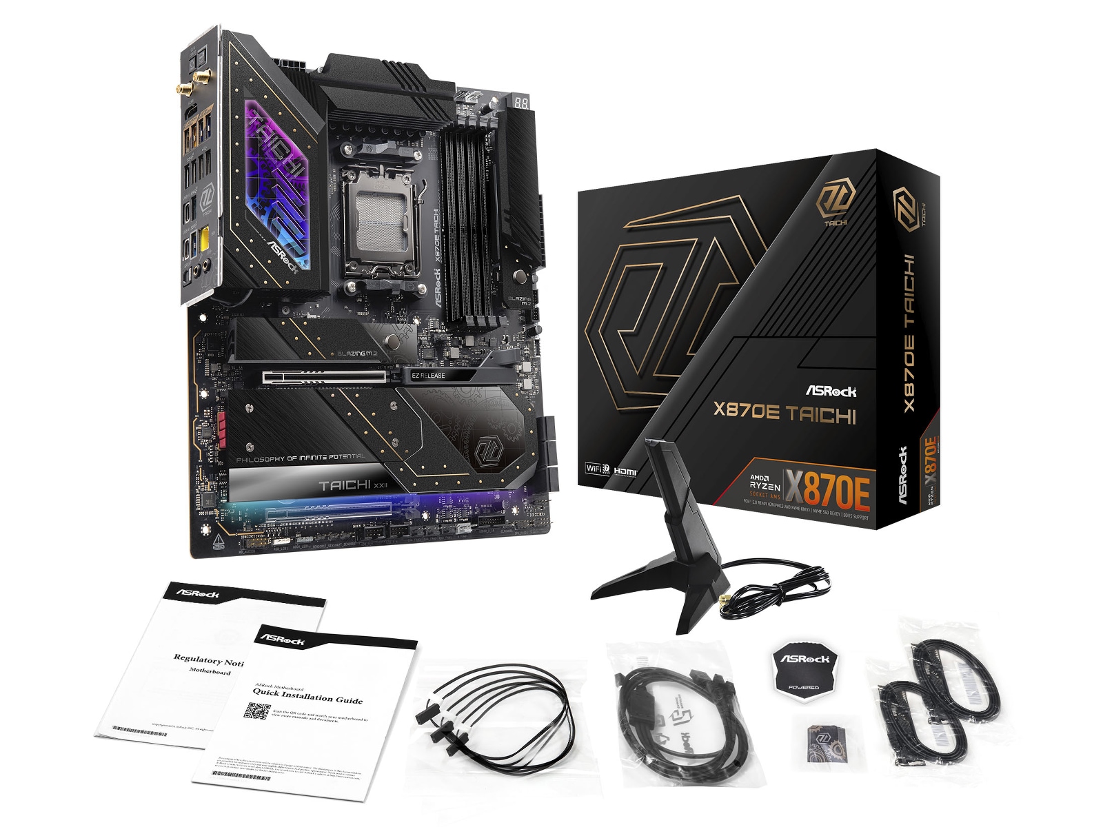 ASRock X870E Taichi Hovedkort AMD Socket