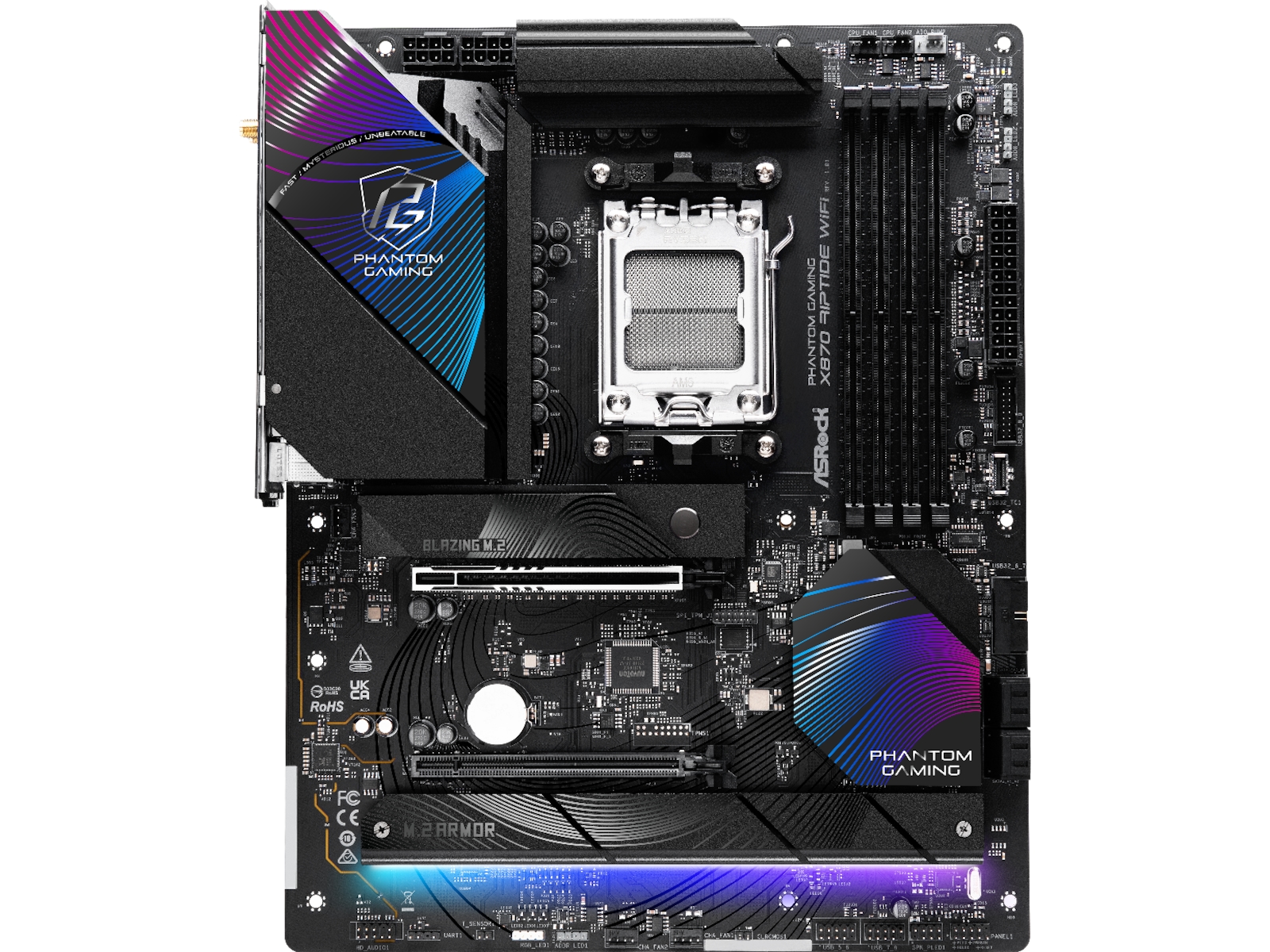 ASRock X870 Phantom Gaming Riptide WiFi Hovedkort AMD Socket
