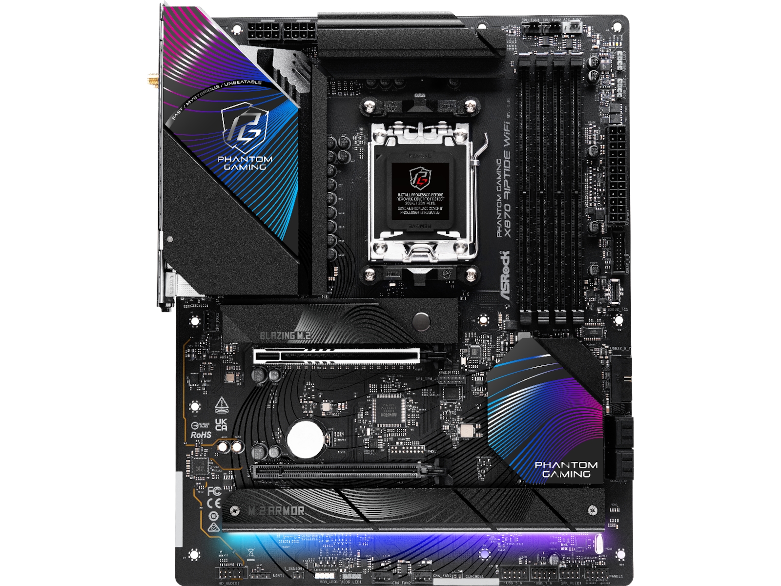 ASRock X870 Phantom Gaming Riptide WiFi Hovedkort AMD Socket
