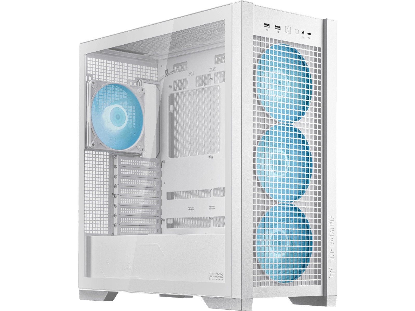 Asus TUF GAMING GT302 TG ARGB Mid Tower (hvit) Midi tower