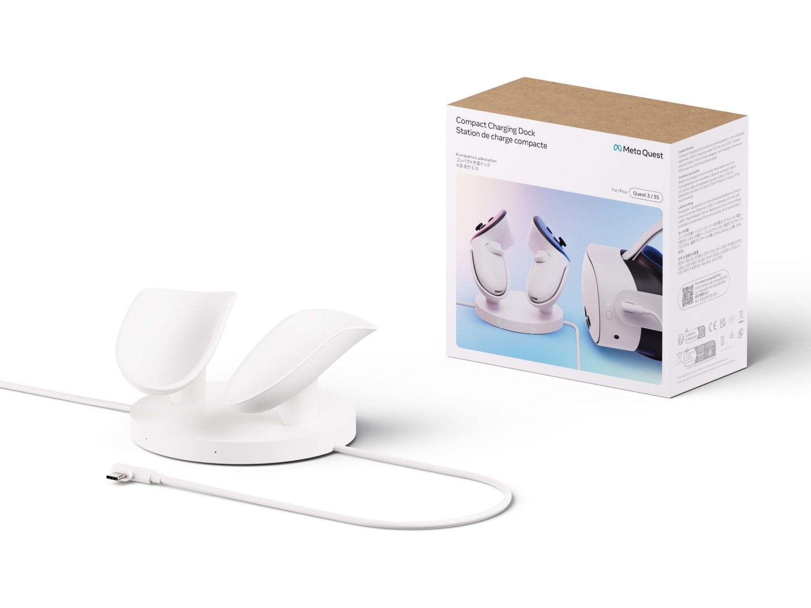 Meta Quest Kompakt ladestasjon VR-tilbehør
