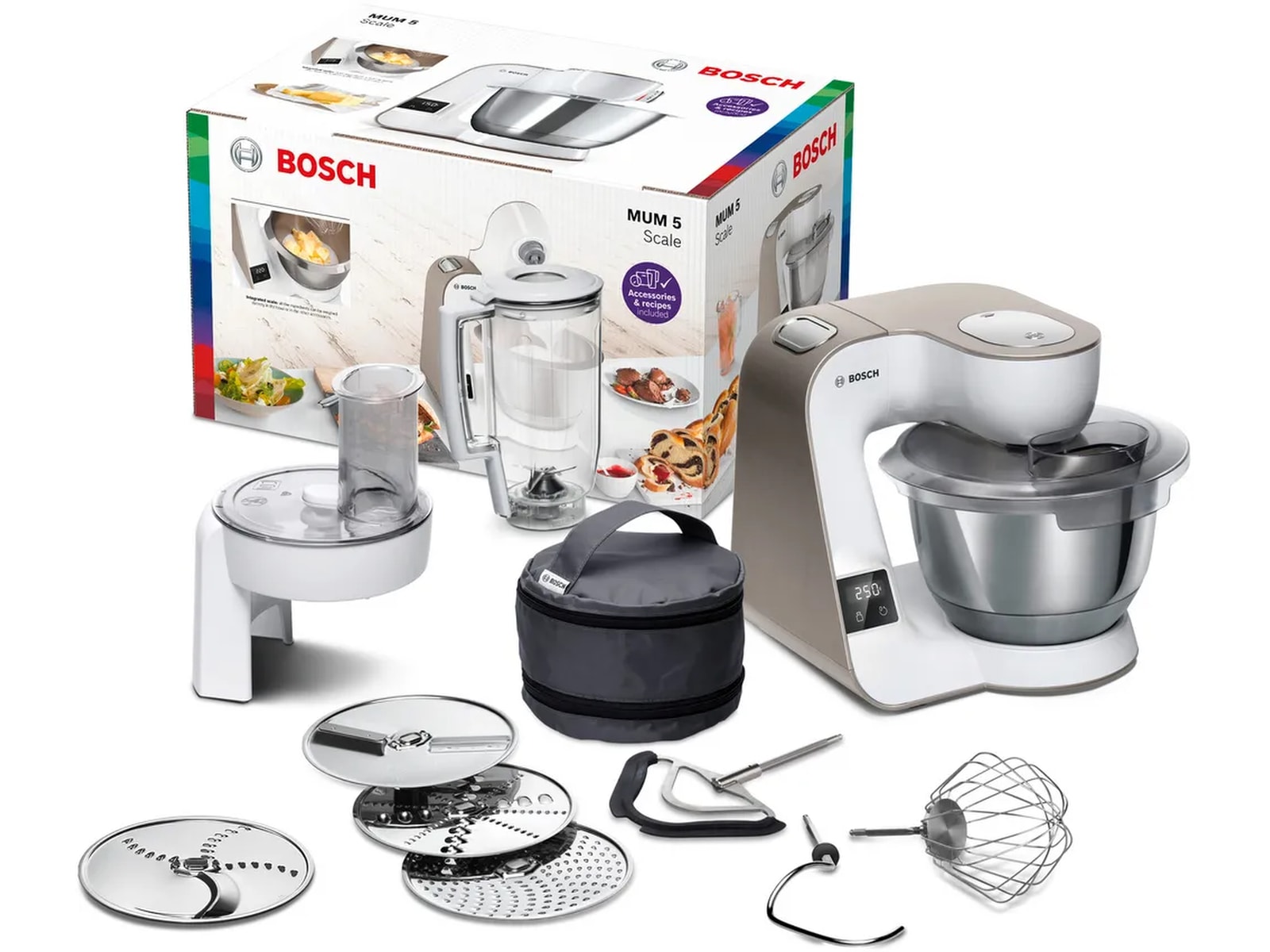 Bosch MUM5XW20 Food processor (hvit) Kjøkkenmaskiner
