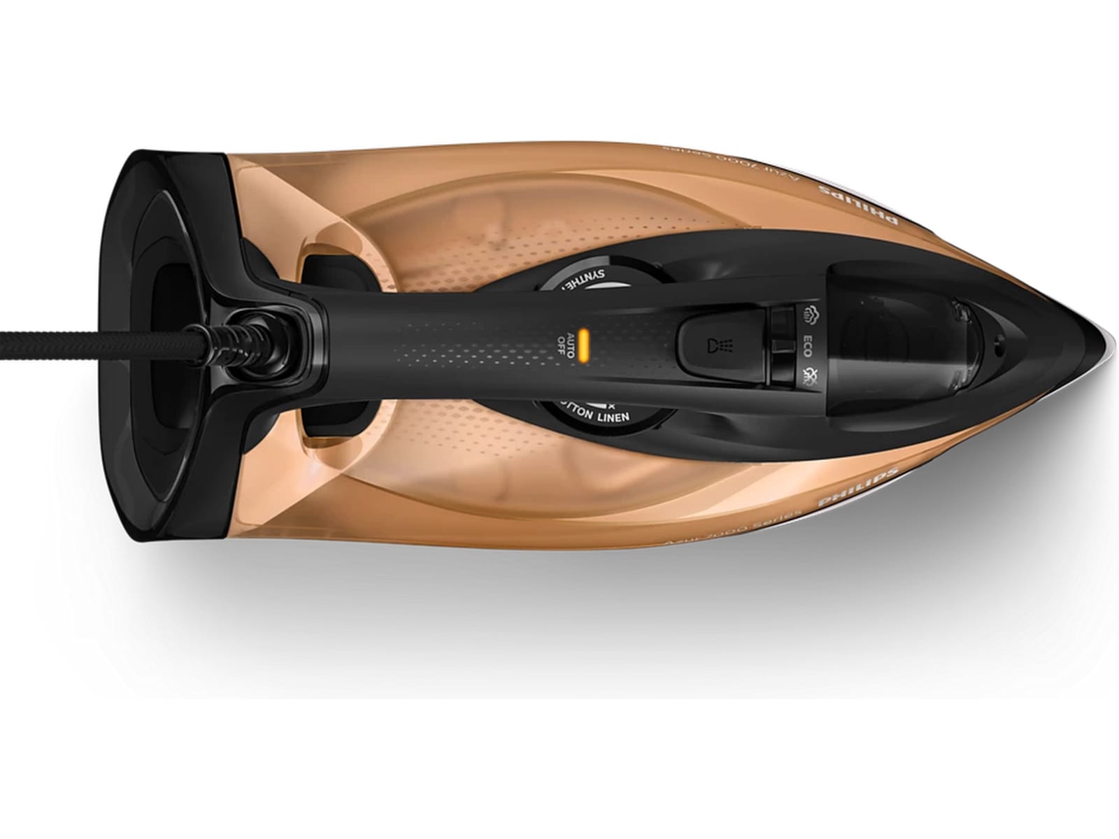 Philips 7000 Series DST7040/81 Dampstrykejern (sort/gull) Strykejern