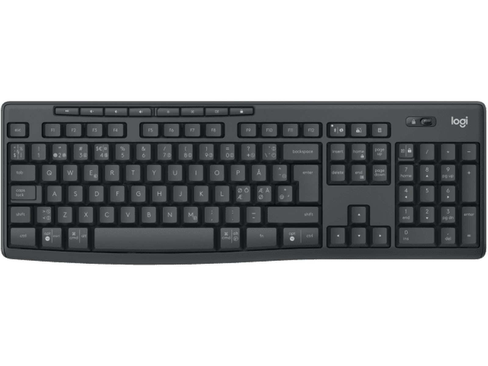 Logitech MK370 Combo Trådløs (graphite) Mus & tastatur -kombipakker