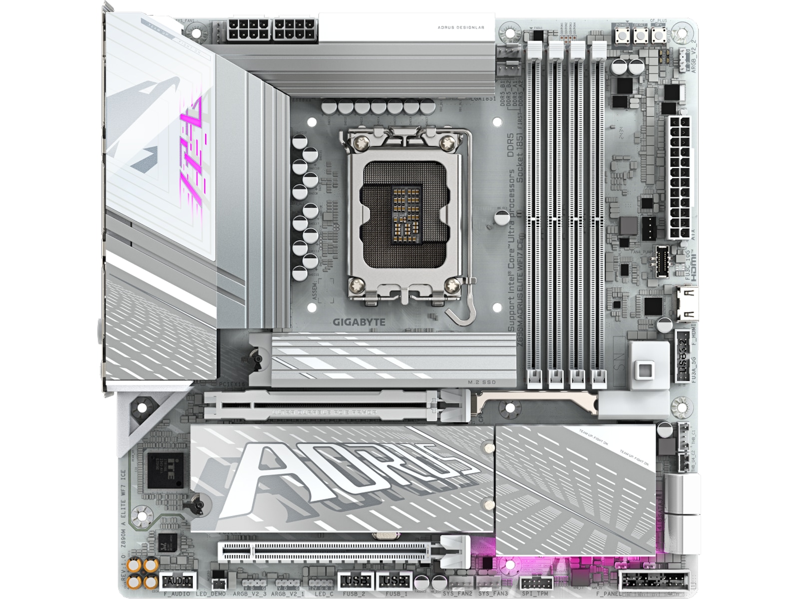 GIGABYTE Z890M A ELITE WF7 ICE Hovedkort Intel Socket