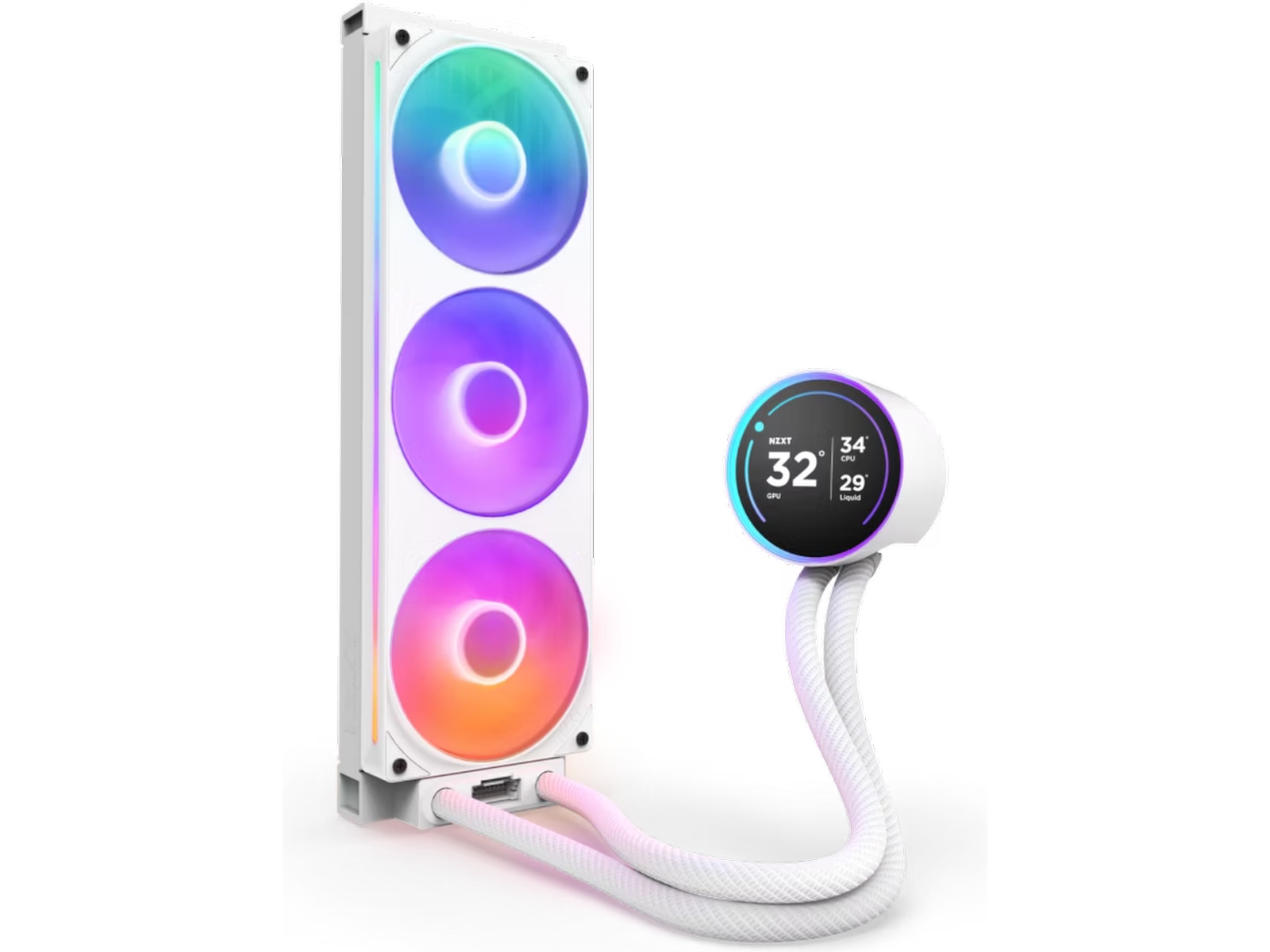 NZXT Kraken 360 Elite V2 2024 RGB Kjøler (hvit) CPU - Vannkjøling