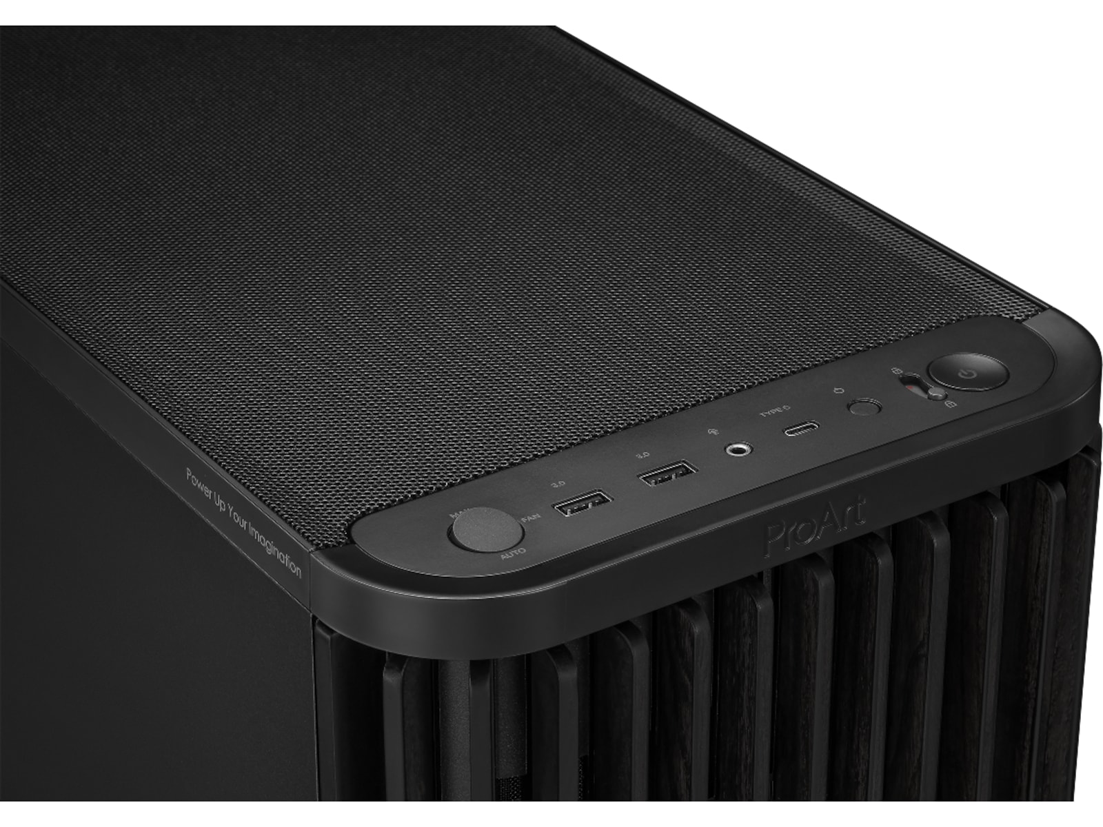 Asus Proart PA401 Wood Metal PWM Mid Tower (sort) Midi tower