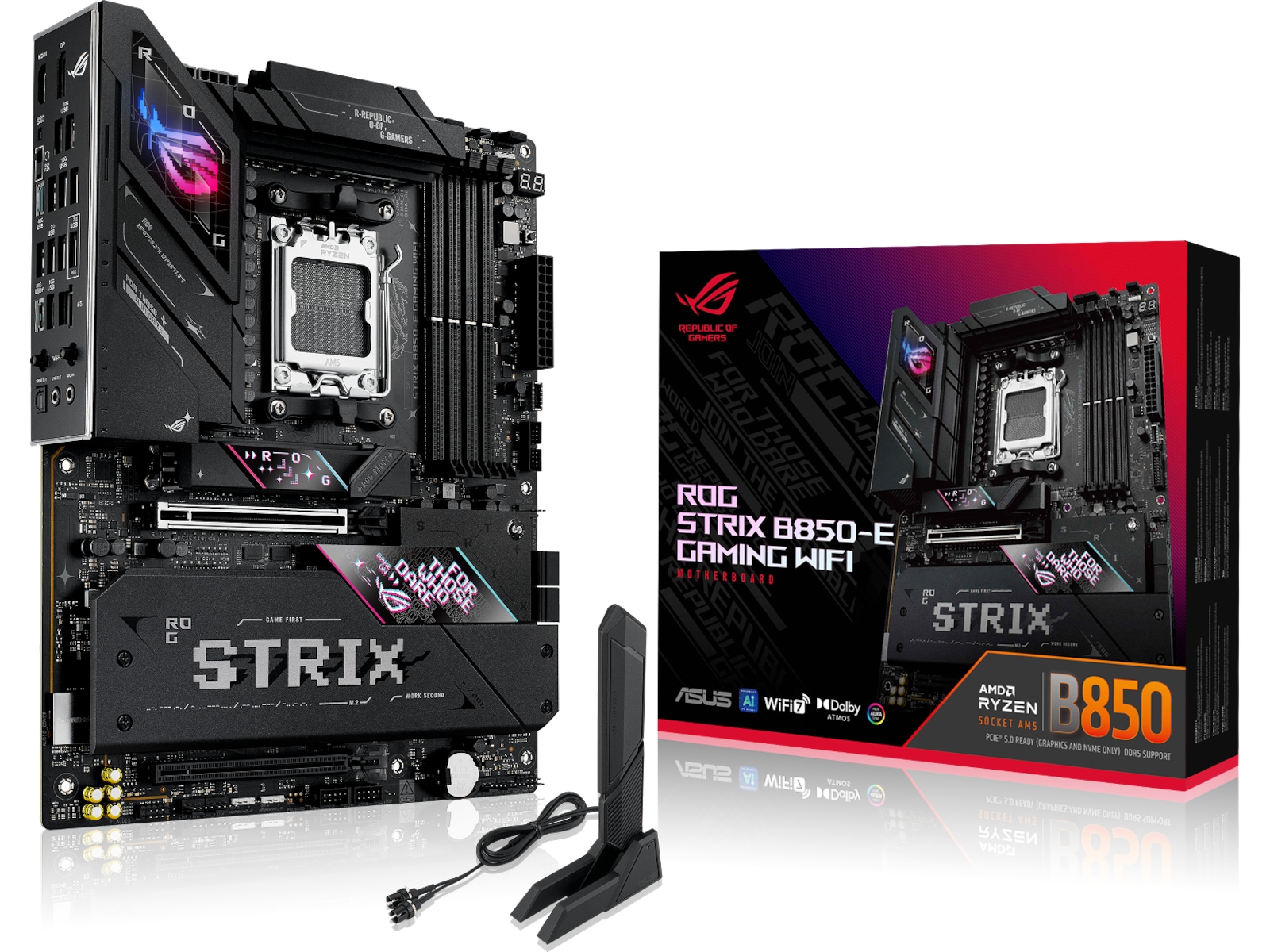 ASUS ROG STRIX B850-E GAMING WIFI Hovedkort AMD Socket