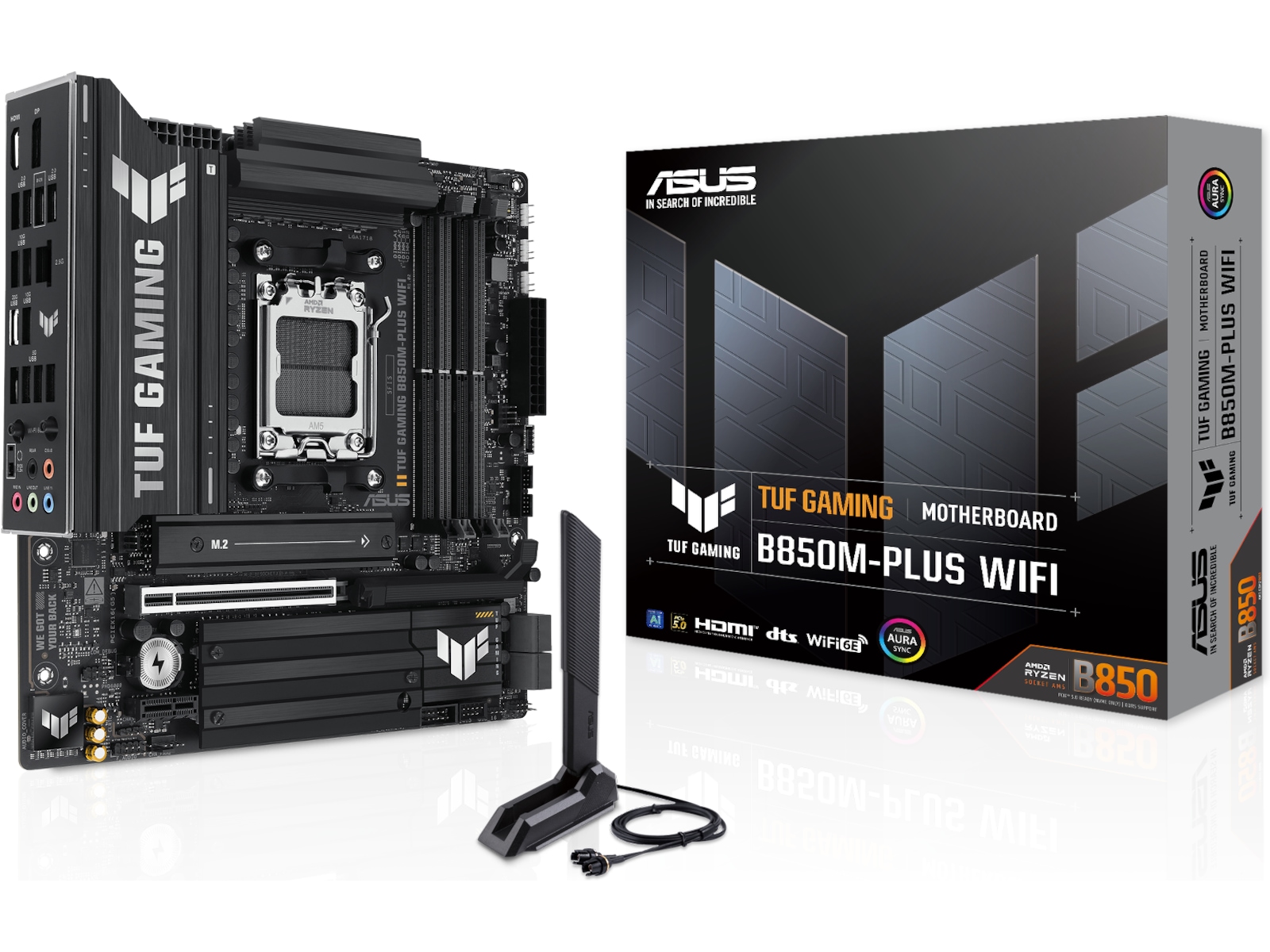 ASUS TUF GAMING B850M-PLUS WIFI Hovedkort AMD Socket