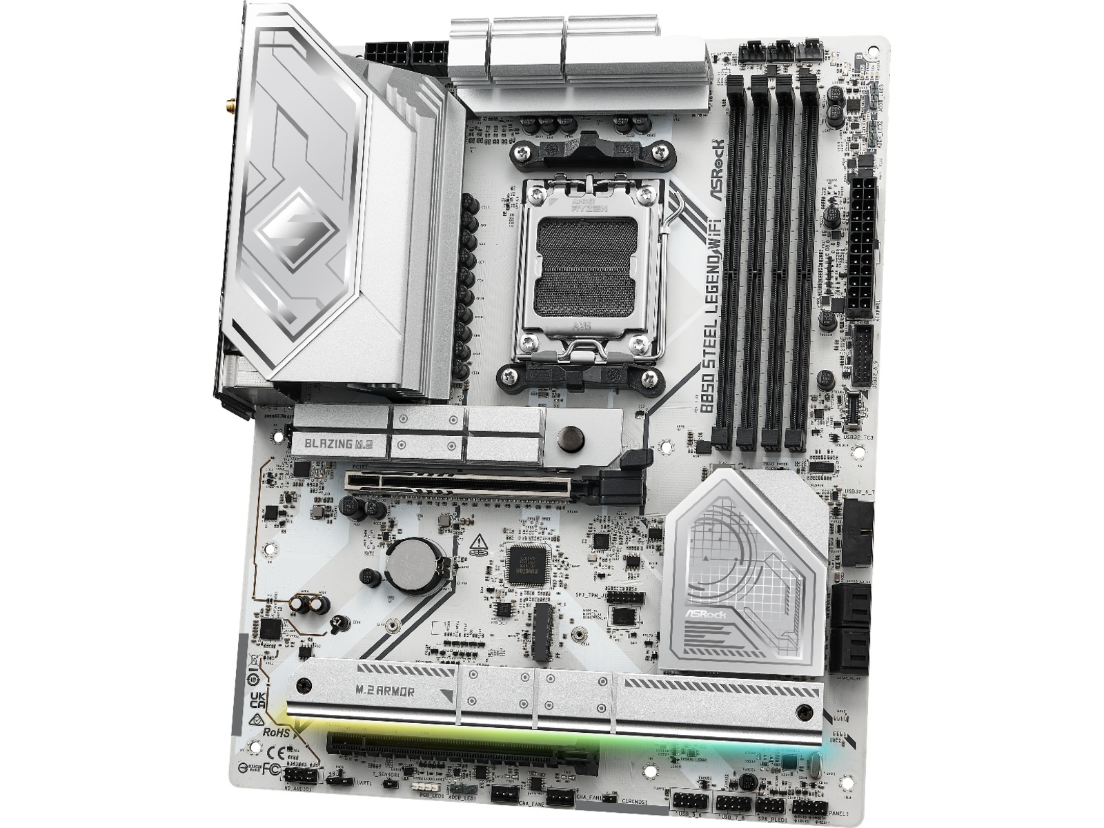 ASRock B850 Steel Legend WiFi Hovedkort AMD Socket