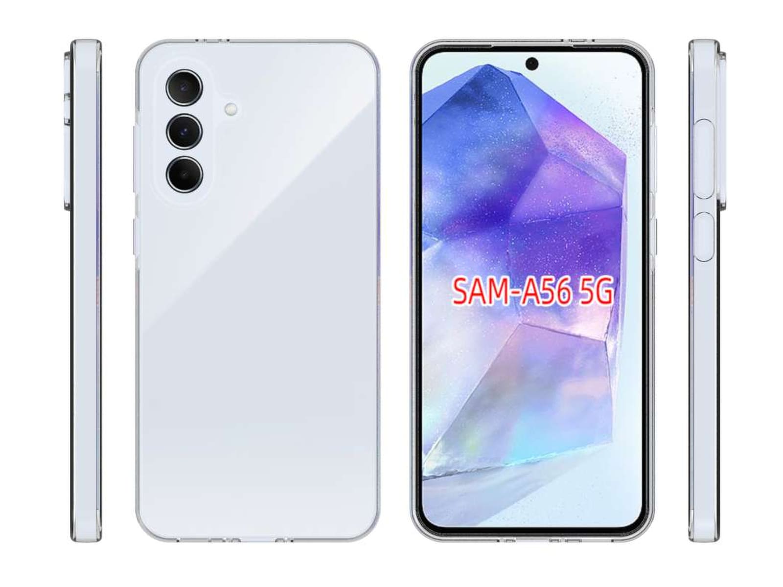 iiglo Galaxy A56 Silikondeksel (gjennomsiktig) Deksel til mobiltelefon