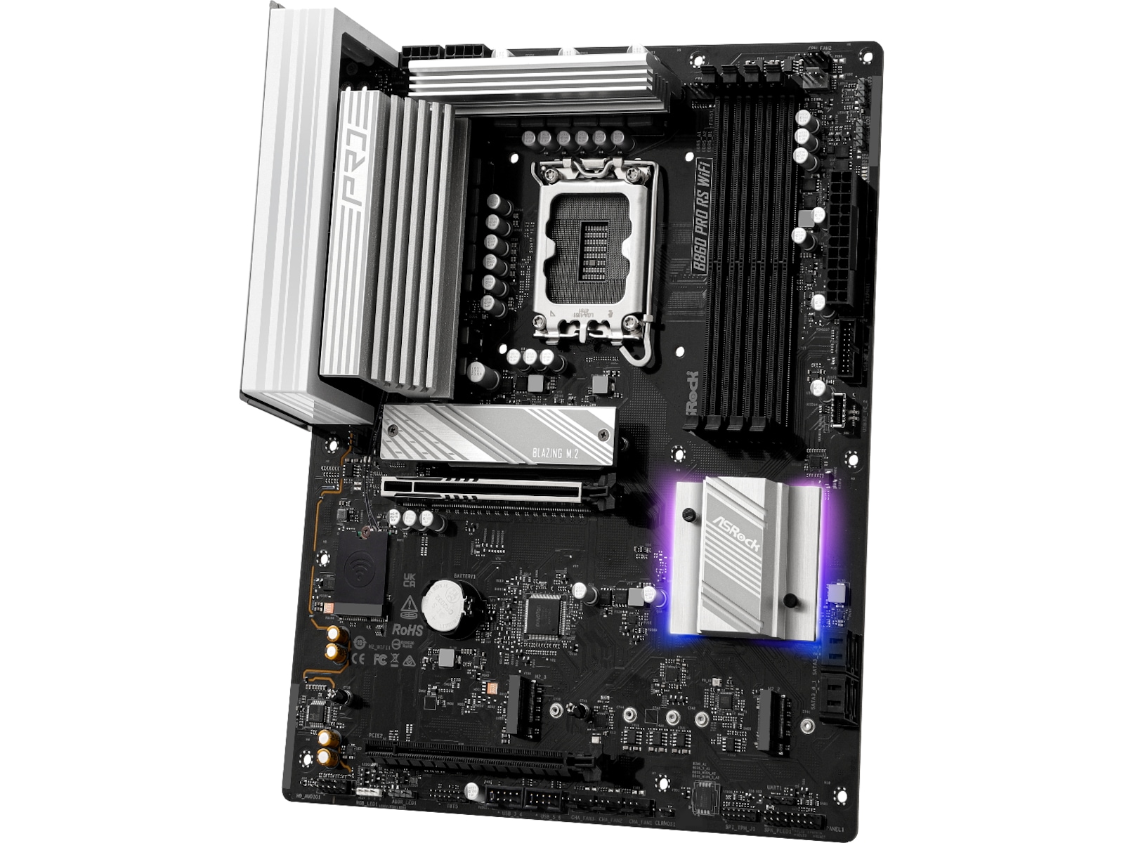 ASRock B860 Pro RS WiFi Hovedkort Intel Socket
