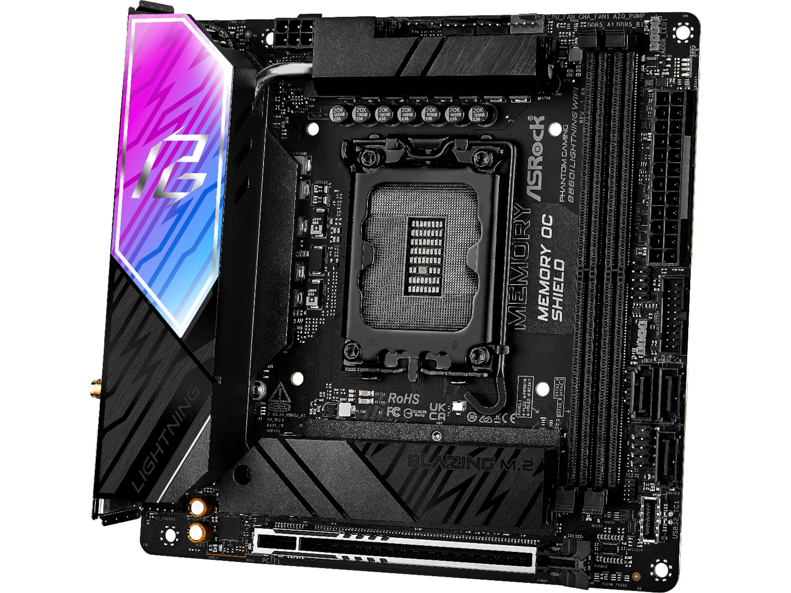 ASRock B860I Lightning WiFi Hovedkort Intel Socket