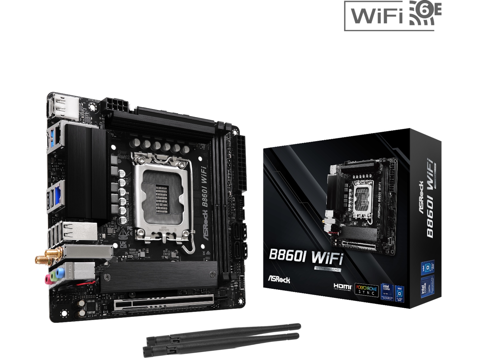 ASRock B860I WiFi Hovedkort Intel Socket