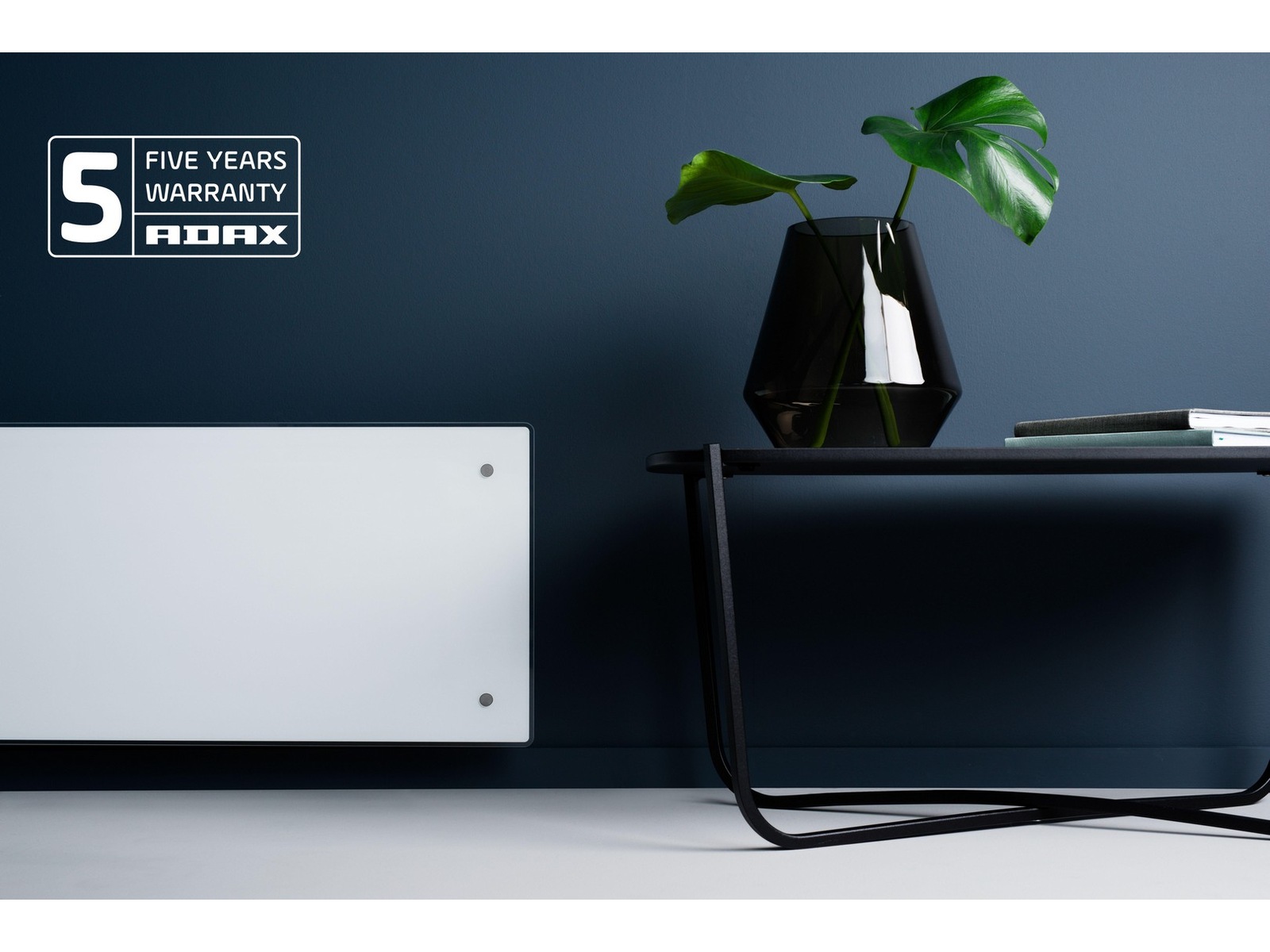 Adax Clea WiFi panelovn glass 1000W (hvit) -B-Grade Demo hjem & fritid