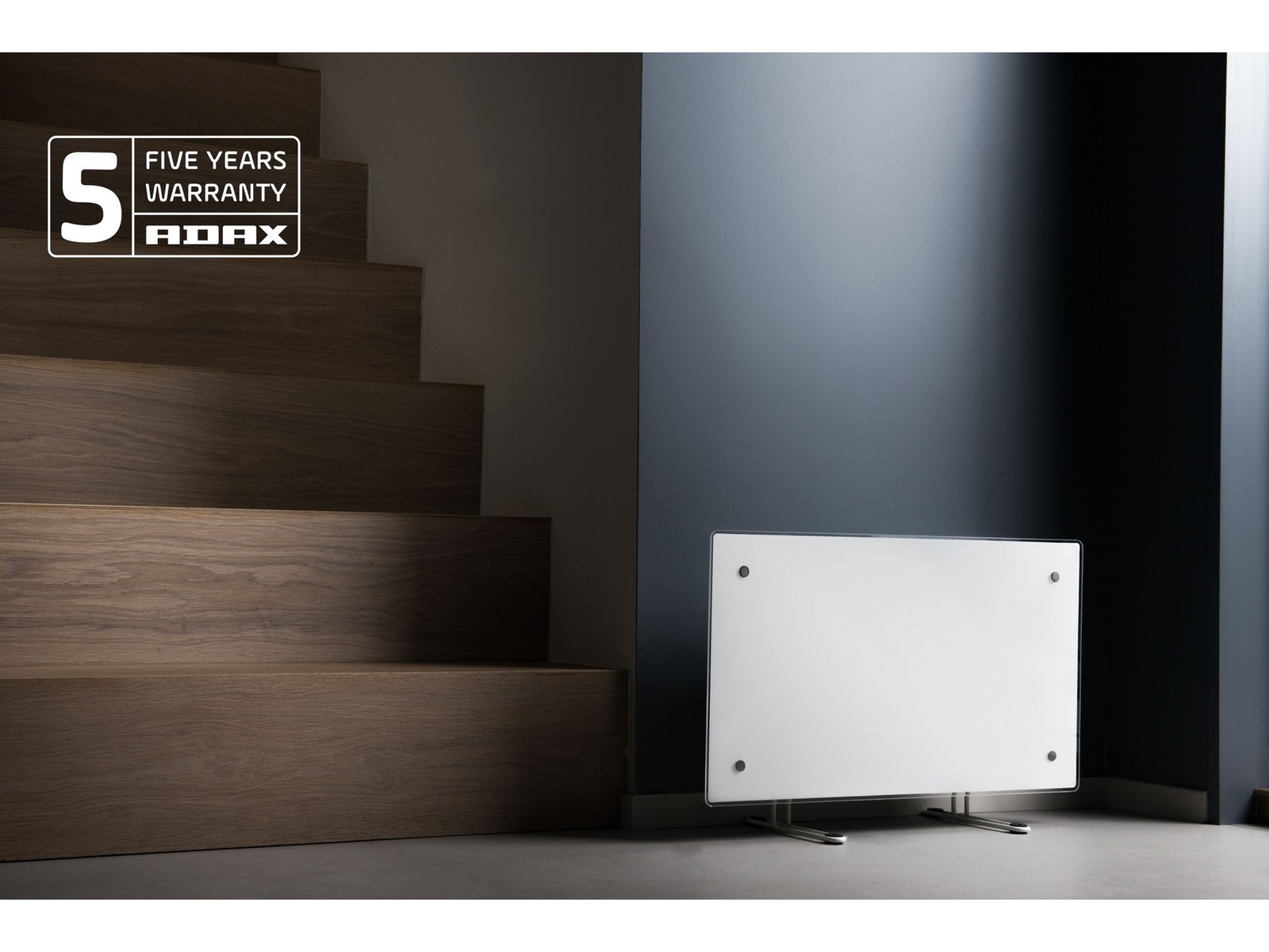 Adax Clea WiFi panelovn glass 1000W (hvit) -B-Grade Demo hjem & fritid