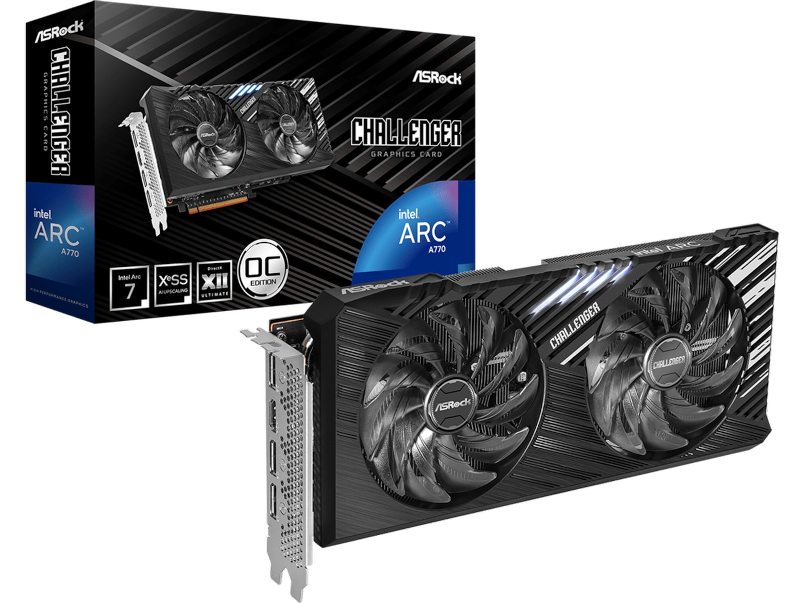 ASRock Intel Arc A770 Challenger SE OC Skjermkort