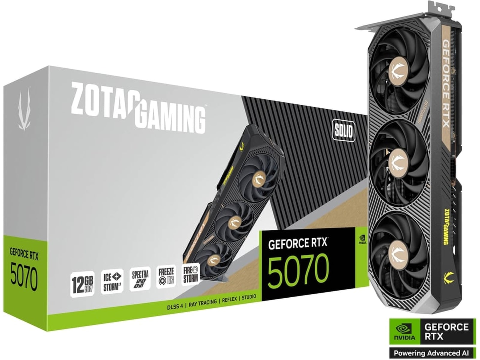 Zotac Gaming Geforce RTX 5070 SOLID Skjermkort