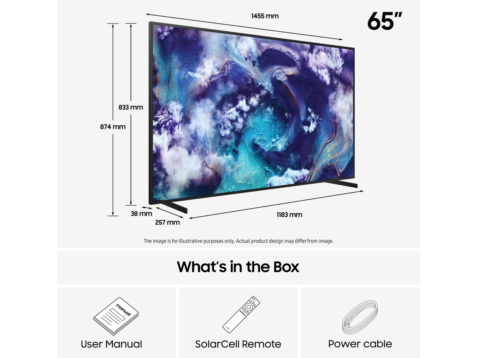 Samsung 65" QN900F Neo QLED 8K Mini LED  Smart TV (2025) 60 - 69 tommer TV