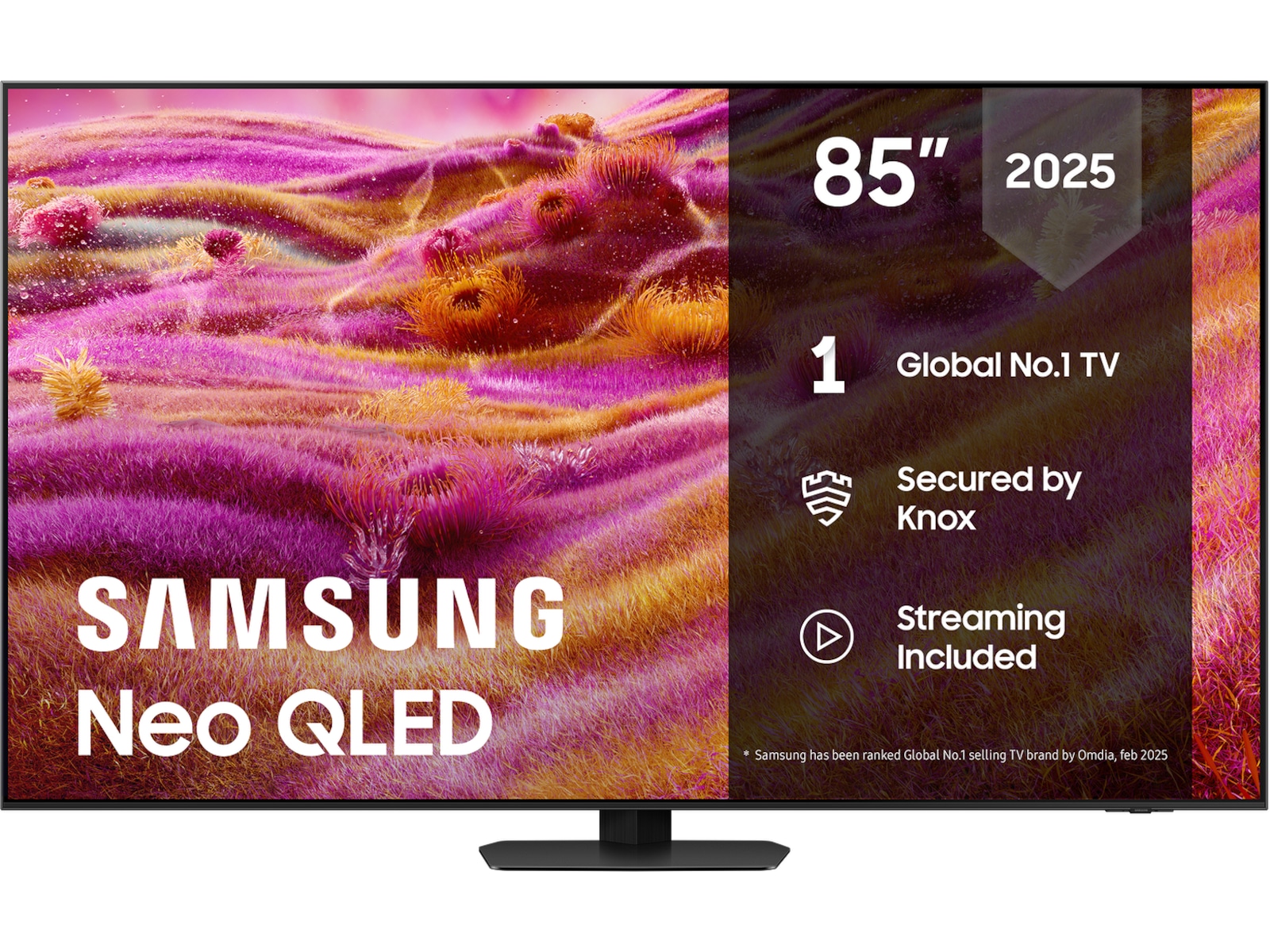 Samsung 85" QN90F Neo QLED 4K Mini LED Smart TV (2025) Over 80 tommer TV
