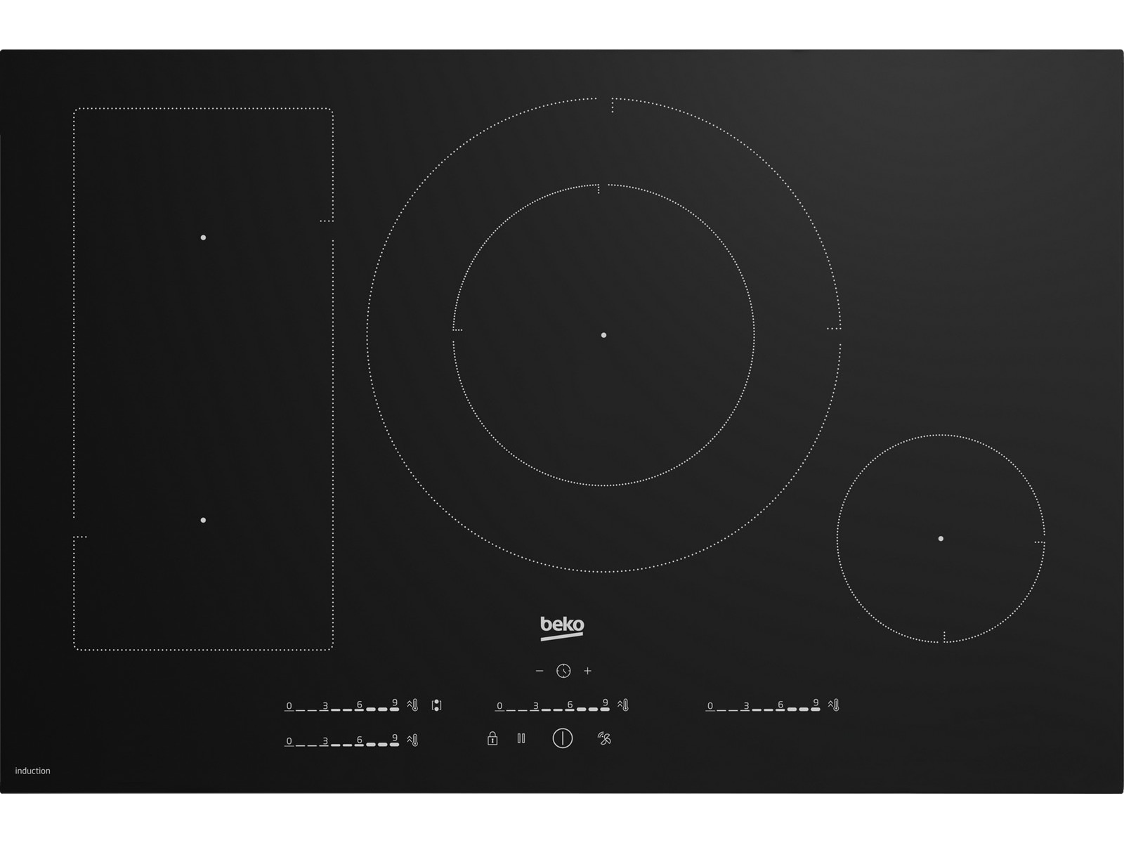 Beko HII84701UFT Induksjonstopp -B-Grade Demo induksjonstopp & platetopp