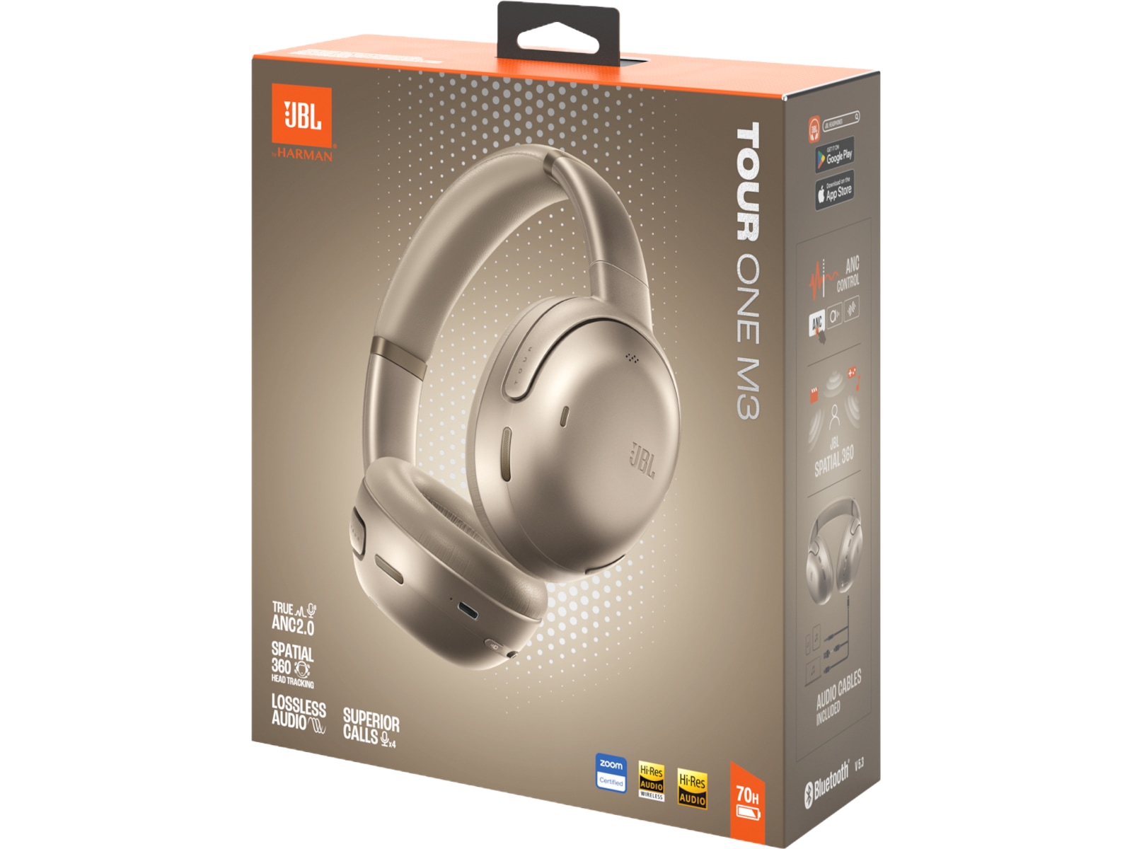 JBL Tour One M3 ANC Trådløse hodetelefoner, Over-Ear (latte) Hodetelefoner