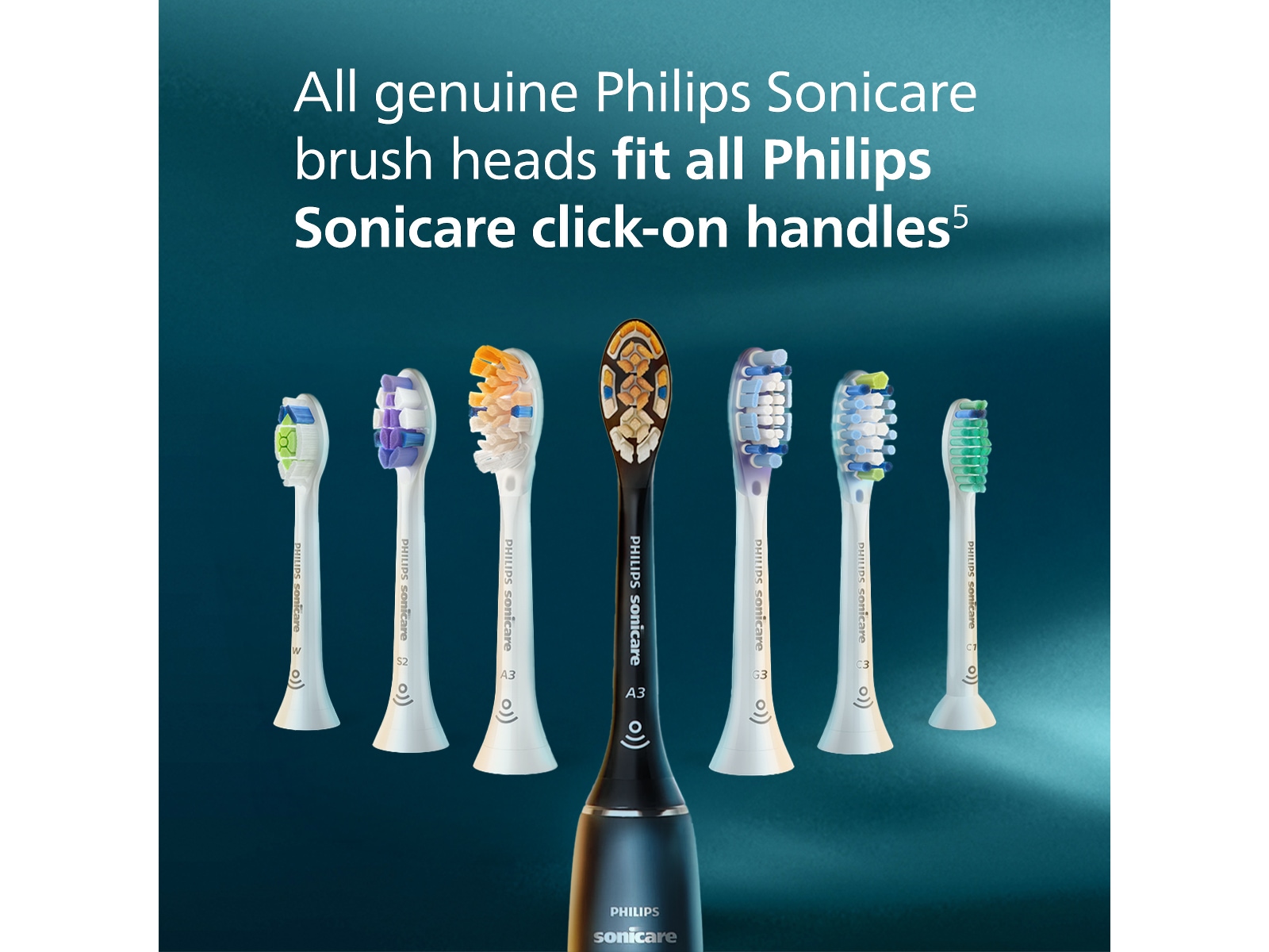 Philips Sonicare G3 Premium Gum Care tannbørstehoder (5 pack, vit) Tannbørstehoder