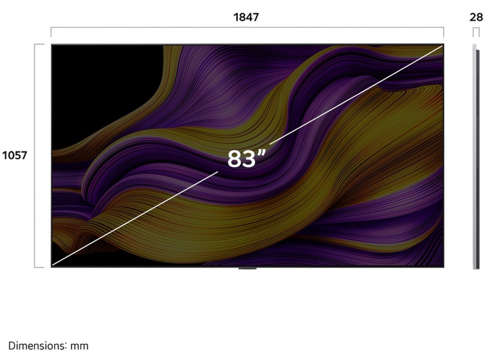 LG 83" G5 AI 4K OLED Smart TV (2025) Over 80 tommer TV