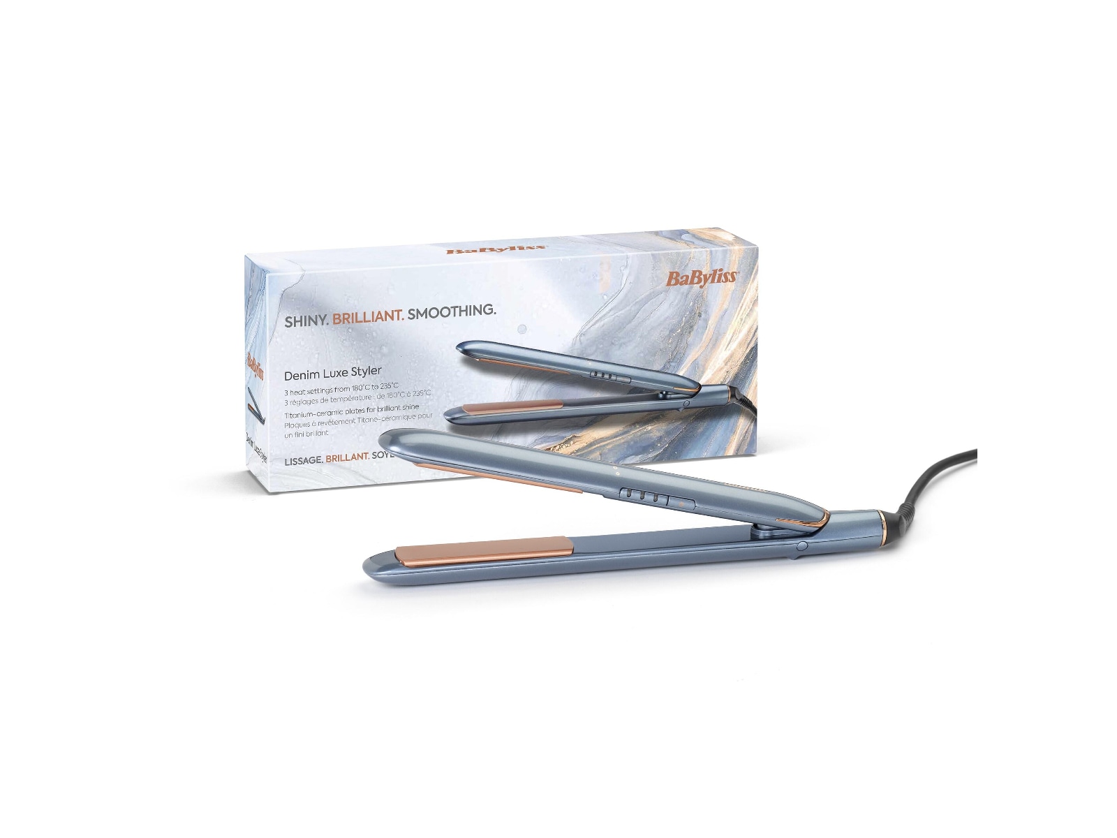 BaByliss Denim Luxe Rettetang Hårpleie & styling