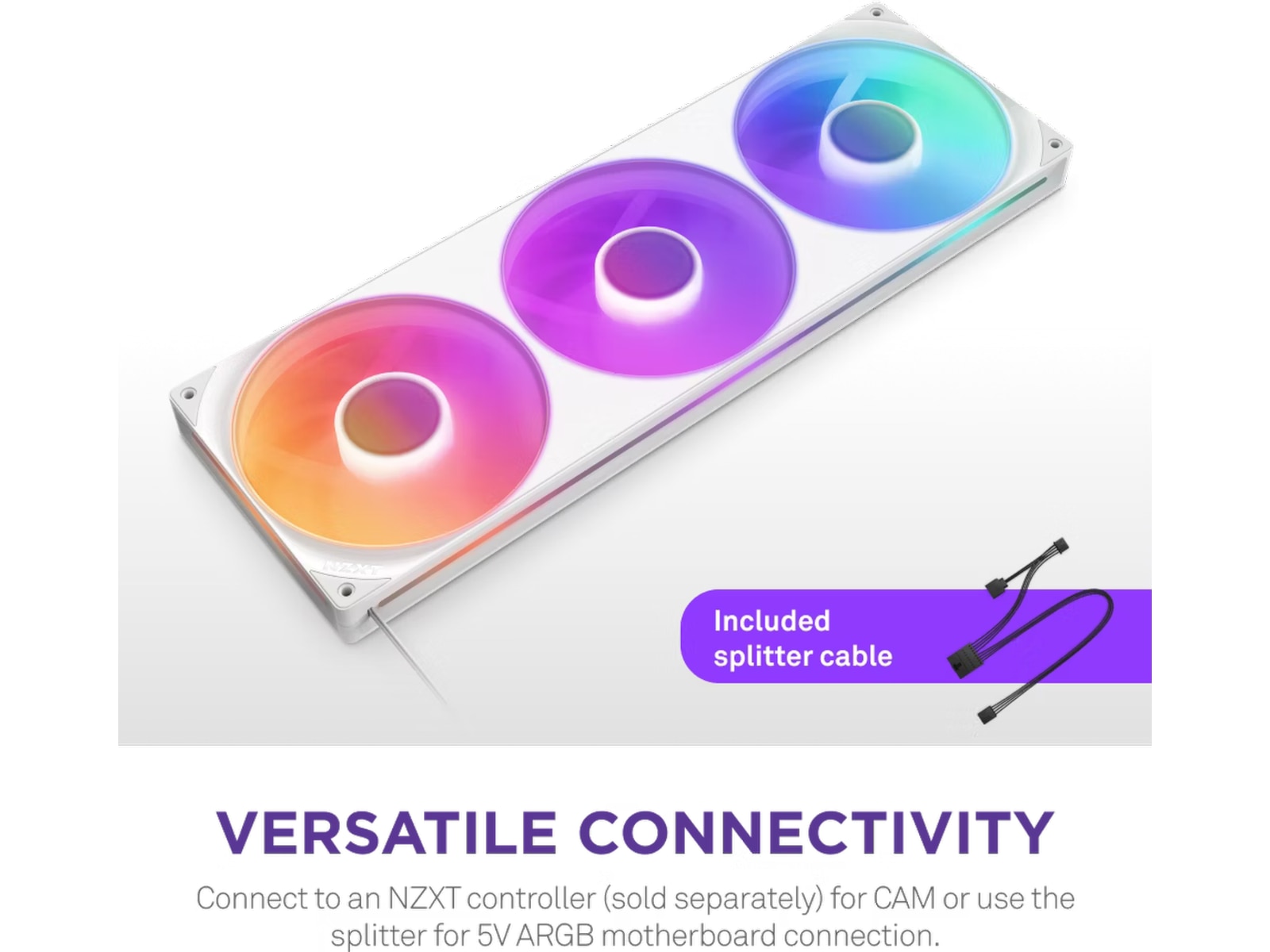 NZXT F420 RGB Core Kjøler (hvit) CPU - Vannkjøling