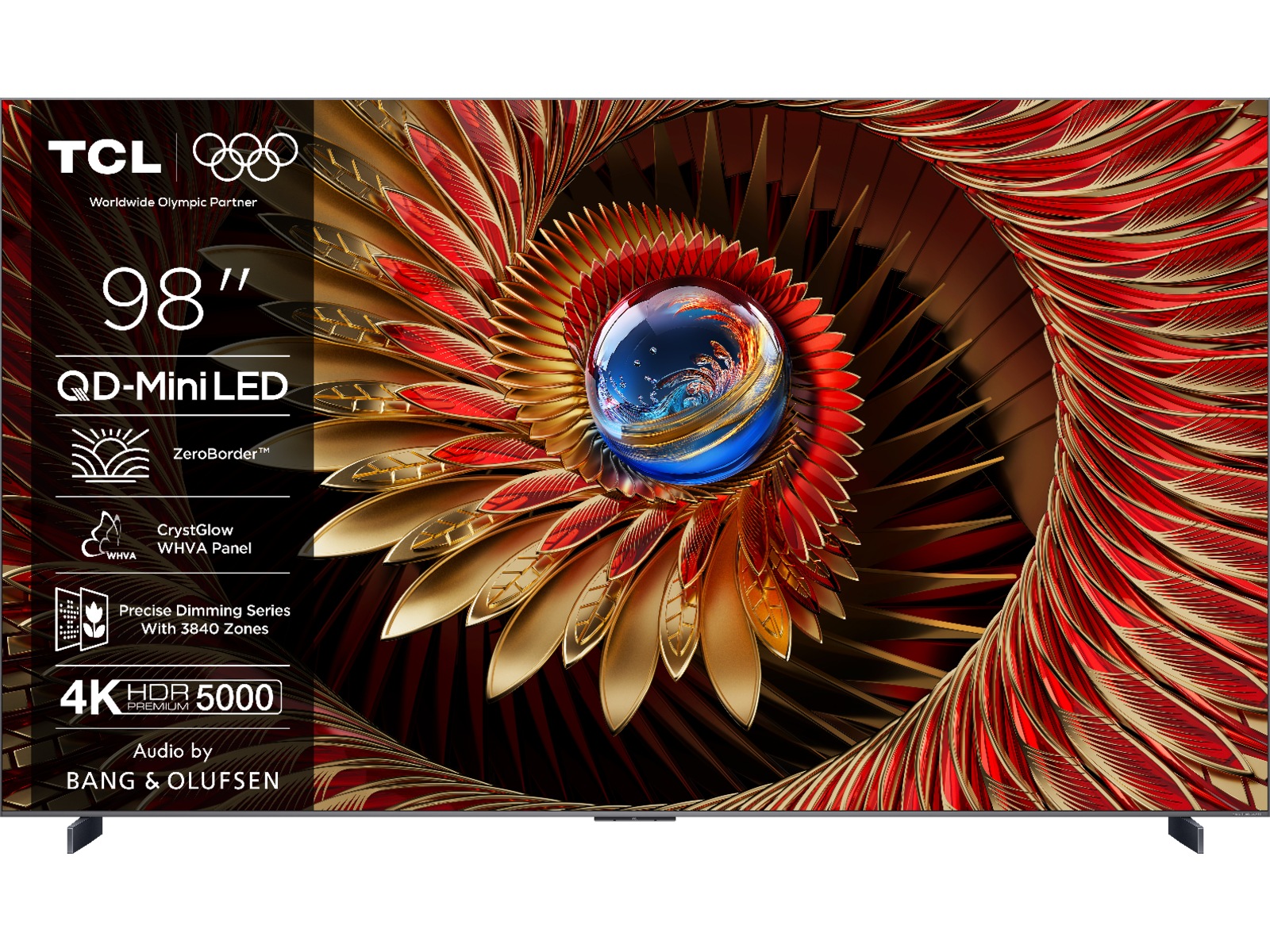 TCL 98" C8K 4K QD-Mini LED Google TV Over 80 tommer TV