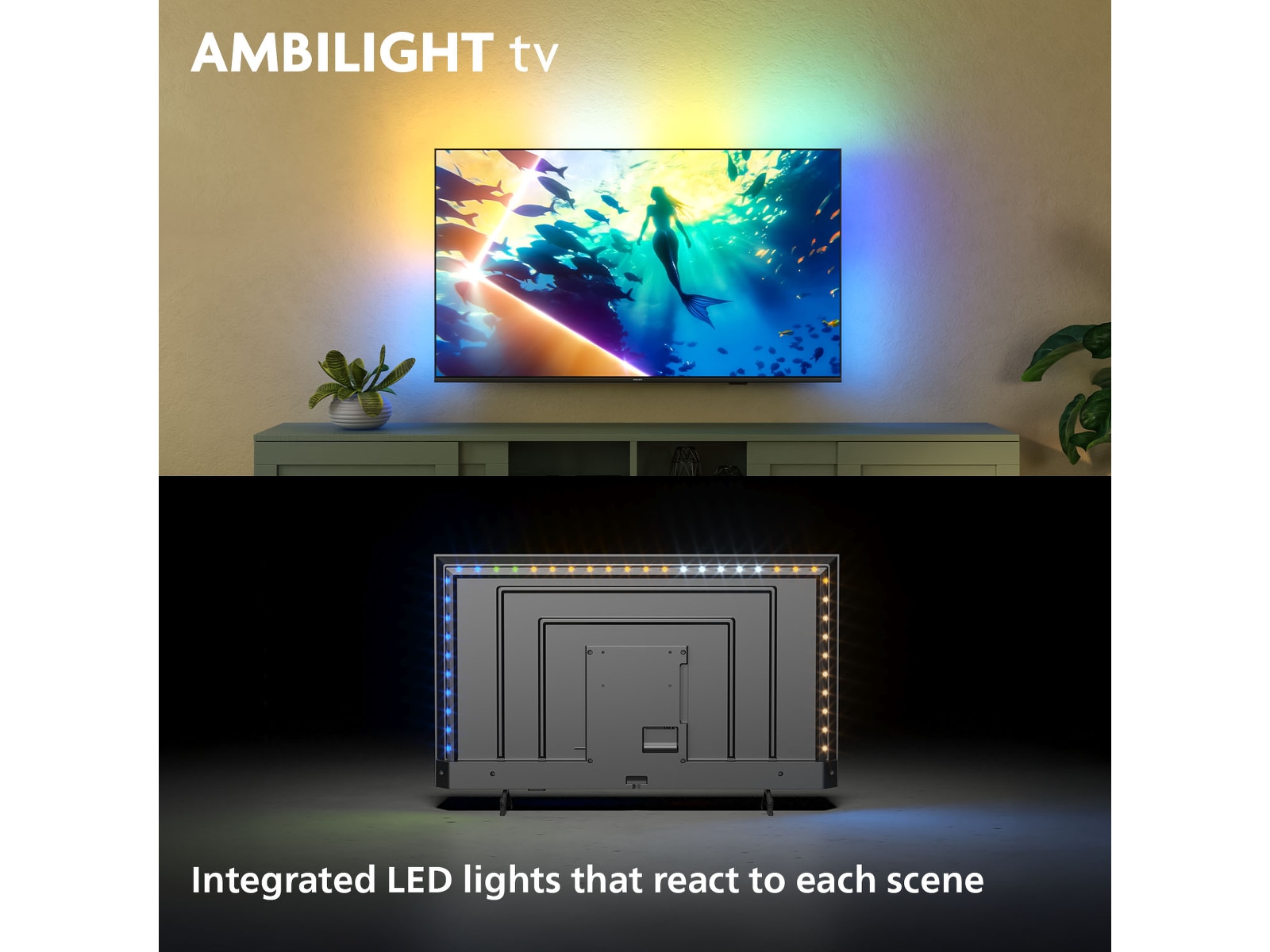 Philips 50" PUS8000/12 4K LED Smart Ambilight TV (2025) 50 - 59 tommer TV