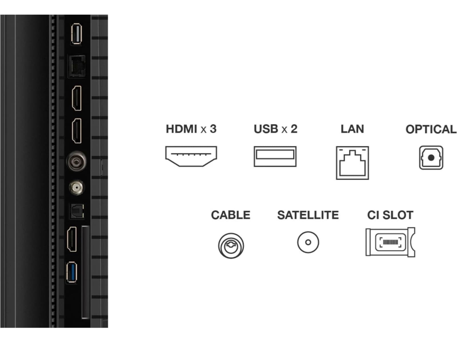 TCL 85" T69C 4K QLED Google TV Over 80 tommer TV