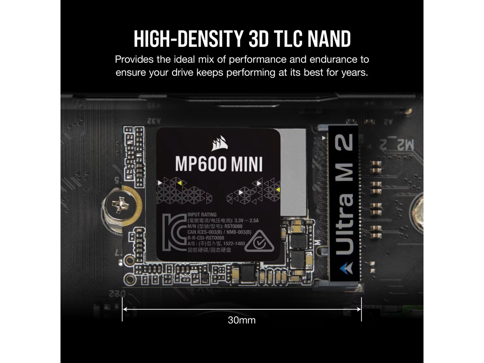 Corsair MP600 MINI NVMe PCIe M.2 2230 SSD 2TB SSD M.2