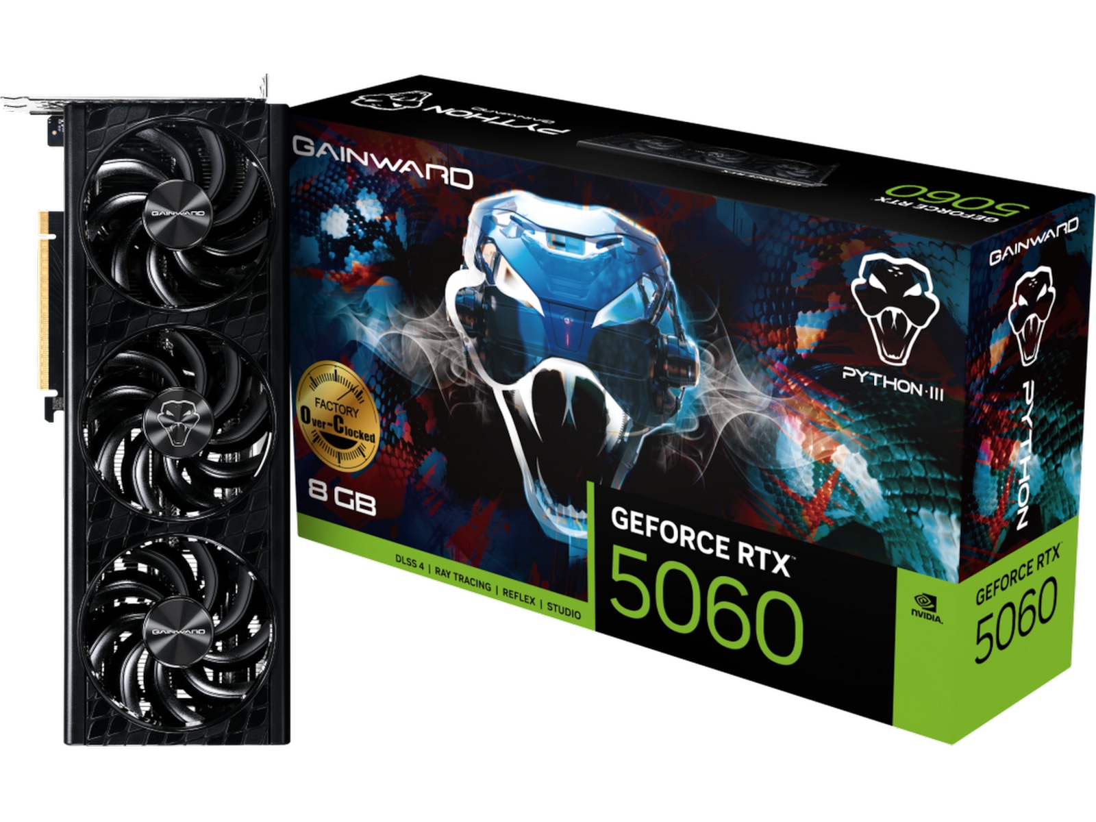 Gainward GeForce RTX 5060 Python III OC Skjermkort
