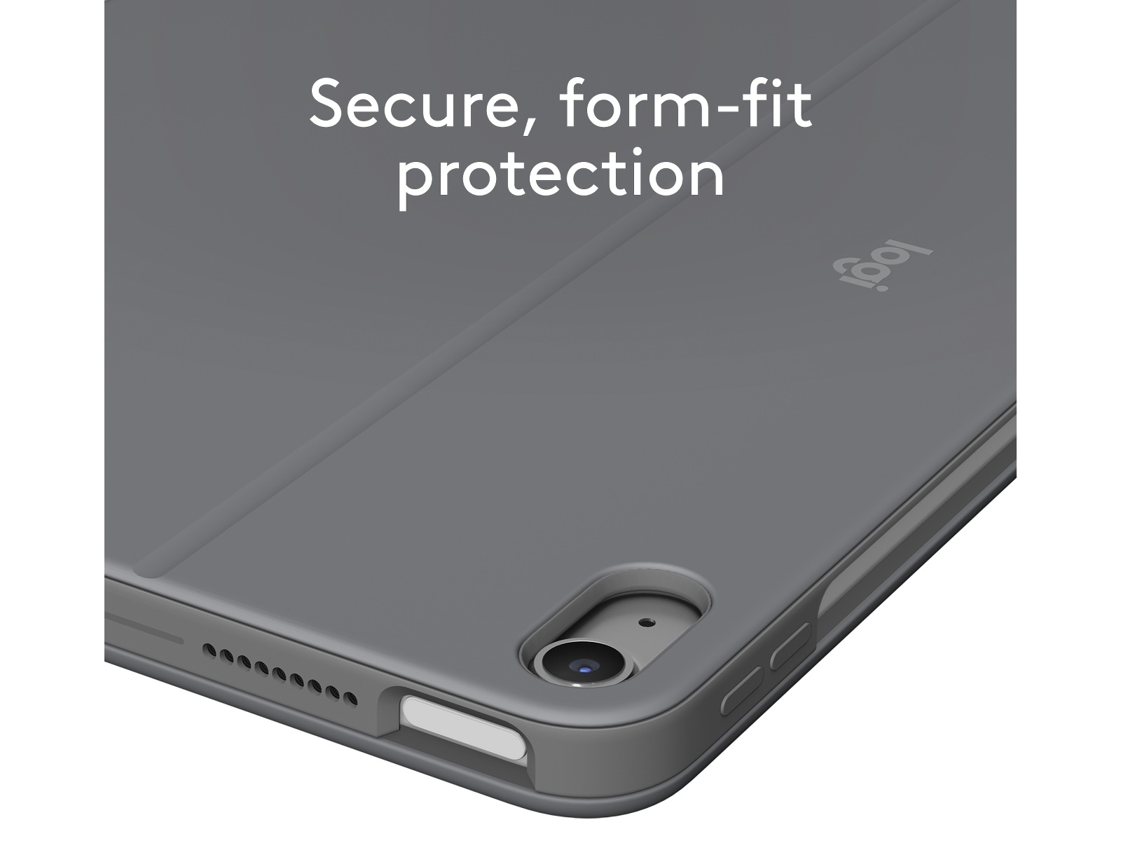 Logitech iPad Air 11" Combo Touch tastaturdeksel (oxford grey) -B-Grade Demo annet i PC & nettbrett