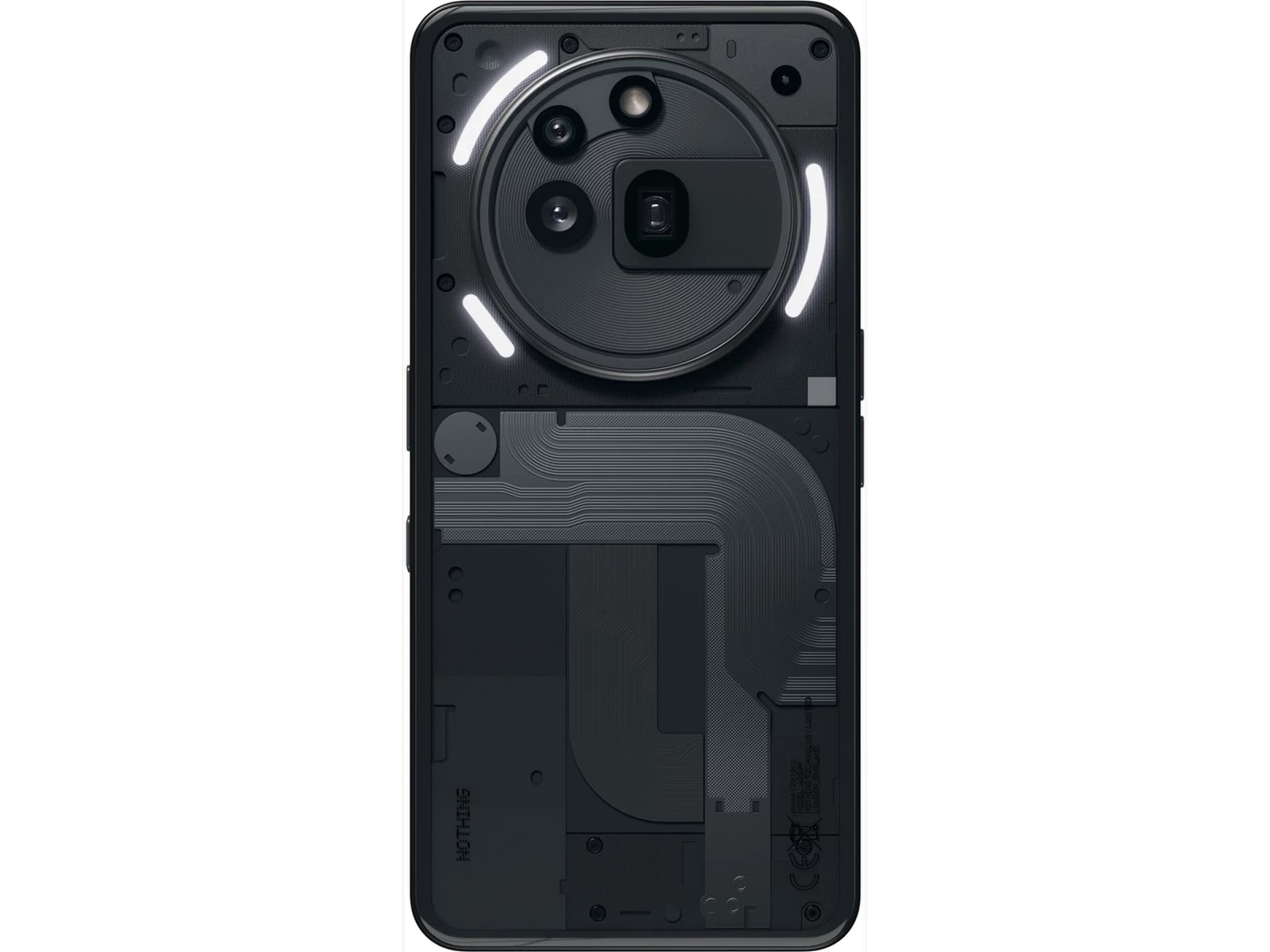 Nothing Phone (3a) Pro 12+256GB (sort) Mobiltelefoner