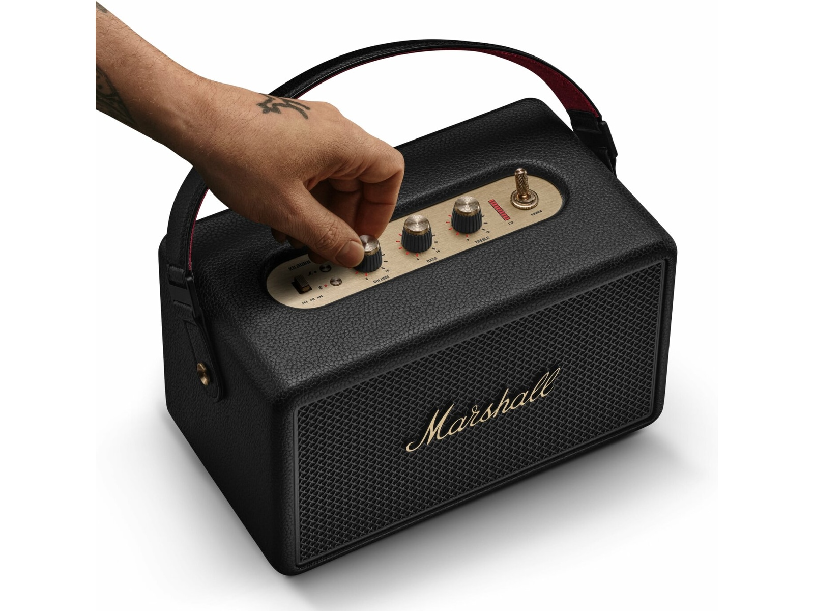 Marshall Kilburn III Trådløs bluetooth høyttaler (sort/messing) Trådløs / Bluetooth-høyttaler