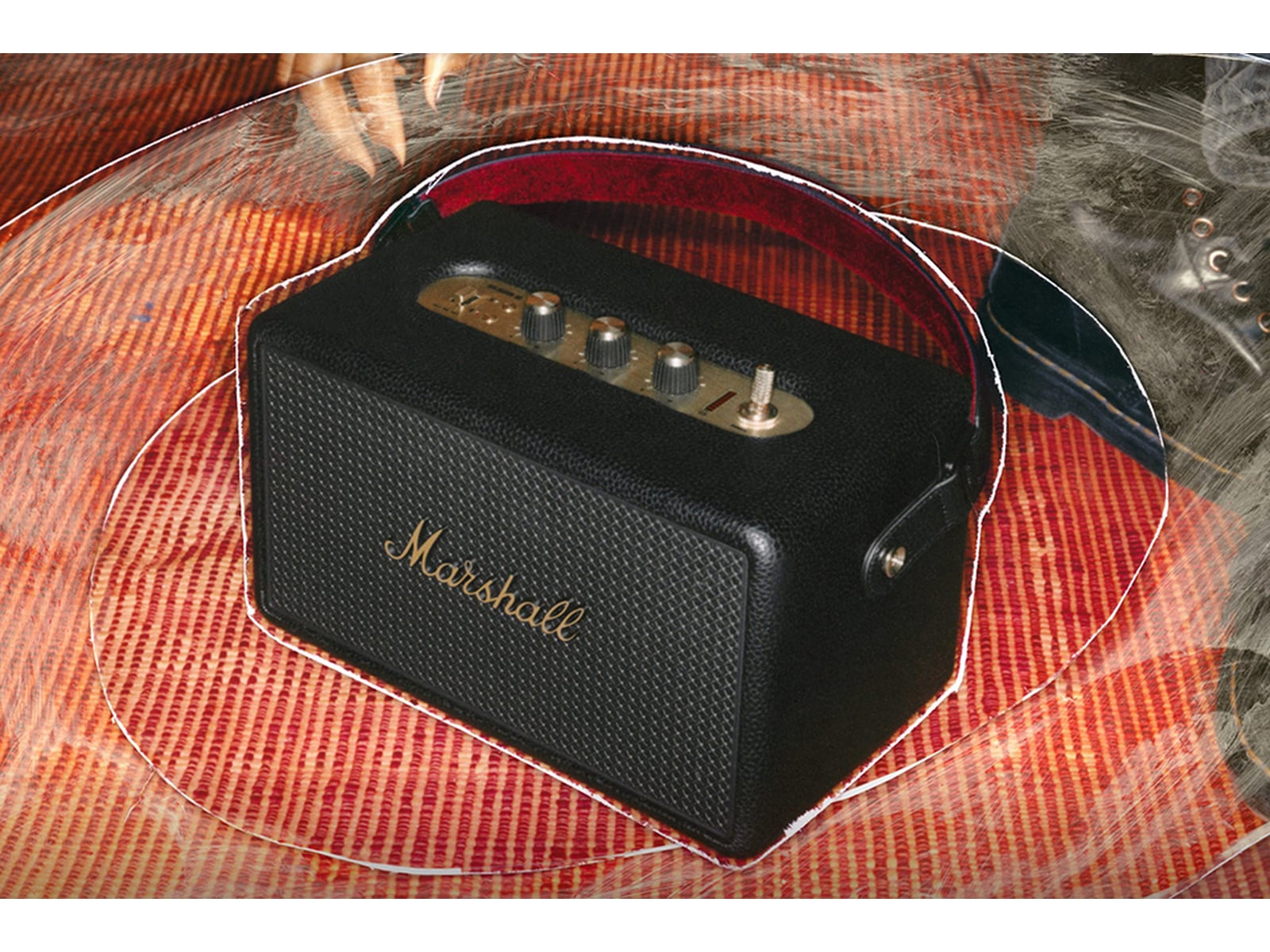 Marshall Kilburn III Trådløs bluetooth høyttaler (sort/messing) Trådløs / Bluetooth-høyttaler