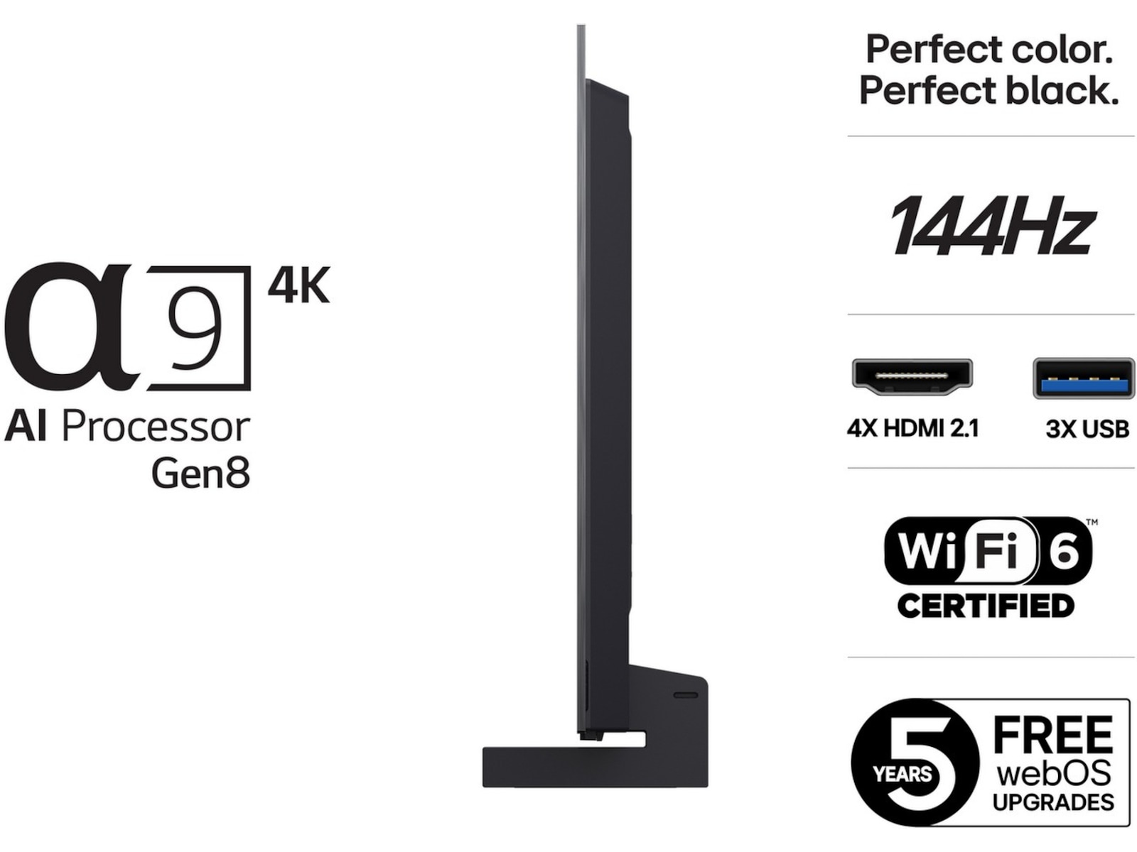 LG 42" C5 AI 4K OLED Smart TV (2025) Bundle 20 - 49 tommer TV