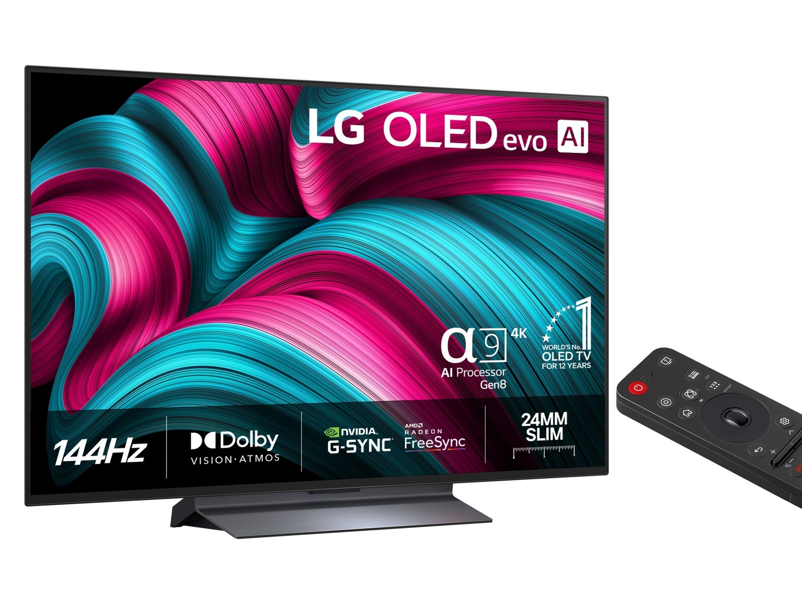 LG 48" C5 AI 4K OLED Smart TV (2025) Bundle 20 - 49 tommer TV