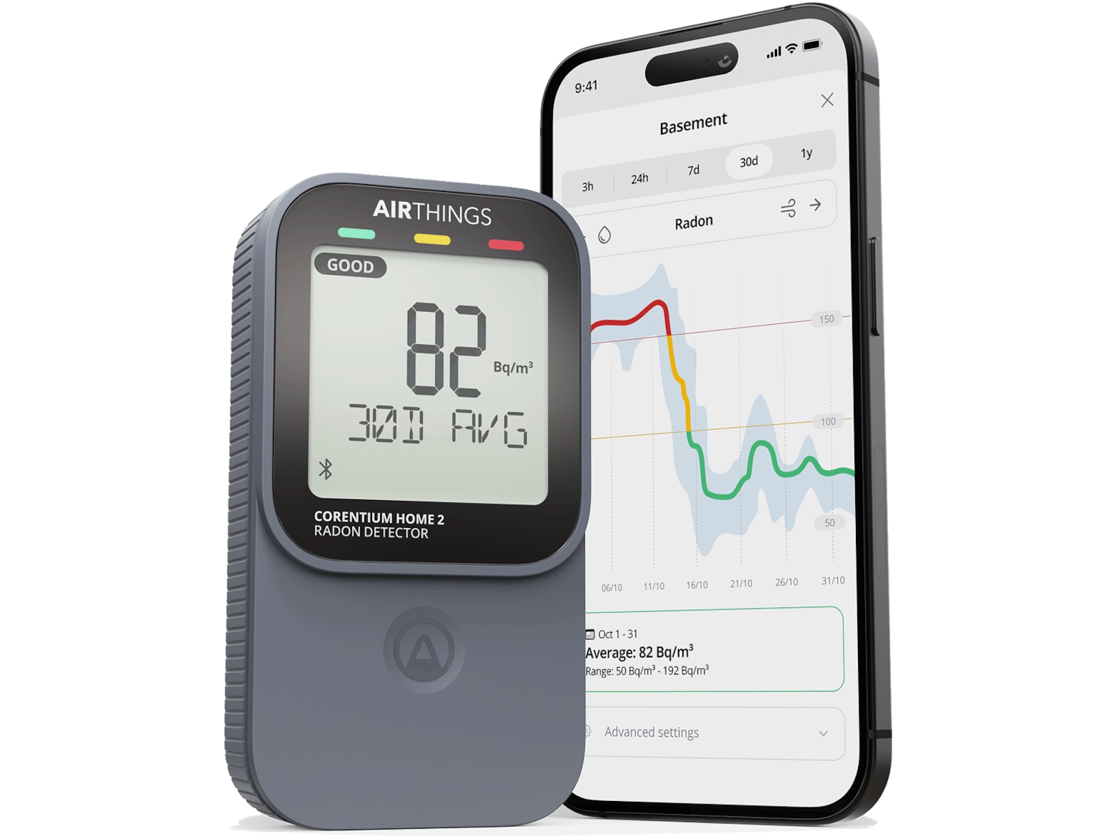Airthings Corentium Home 2 Radonmåler Diverse sikkerhet