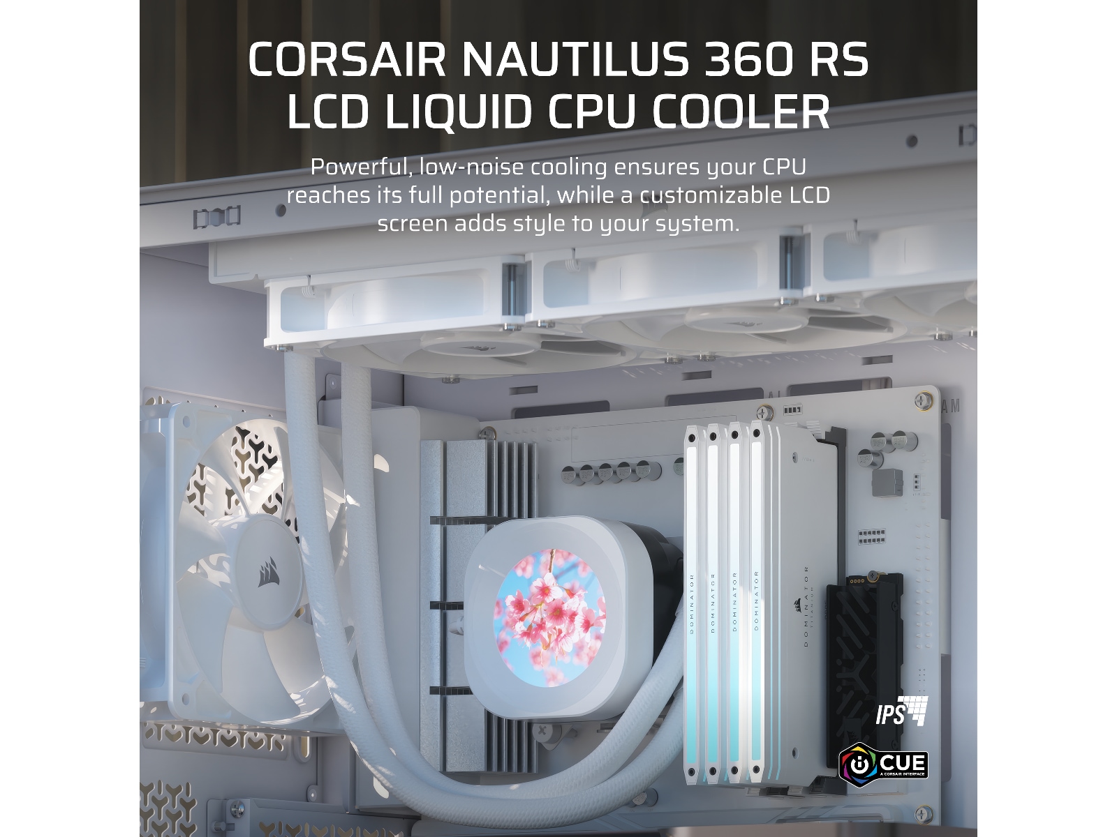 Corsair Nautilus 360 RS LCD Kjøler (hvit) CPU - Vannkjøling