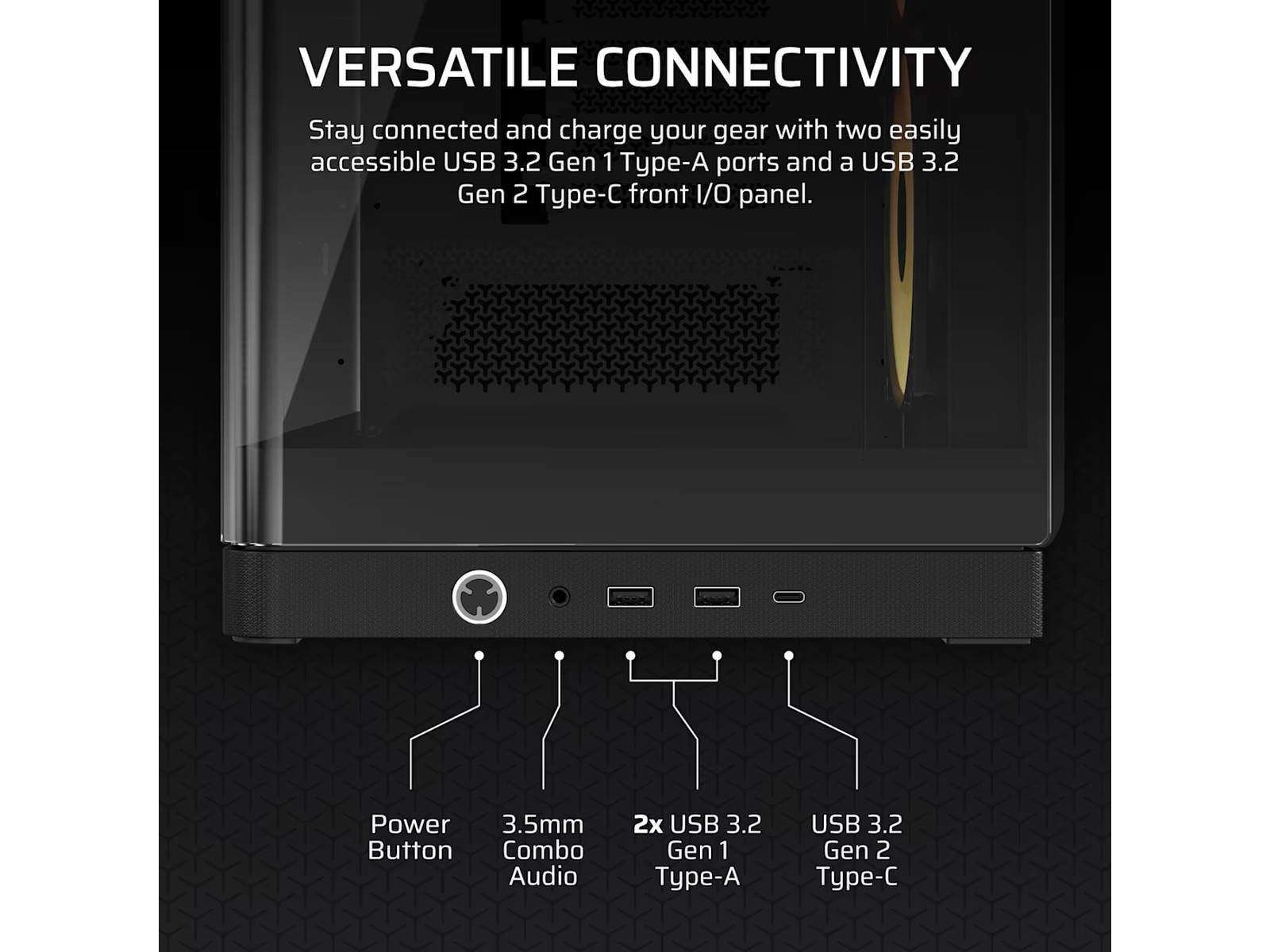 Corsair FRAME 4500X RS-R ARGB Mid Tower (sort) Midi tower