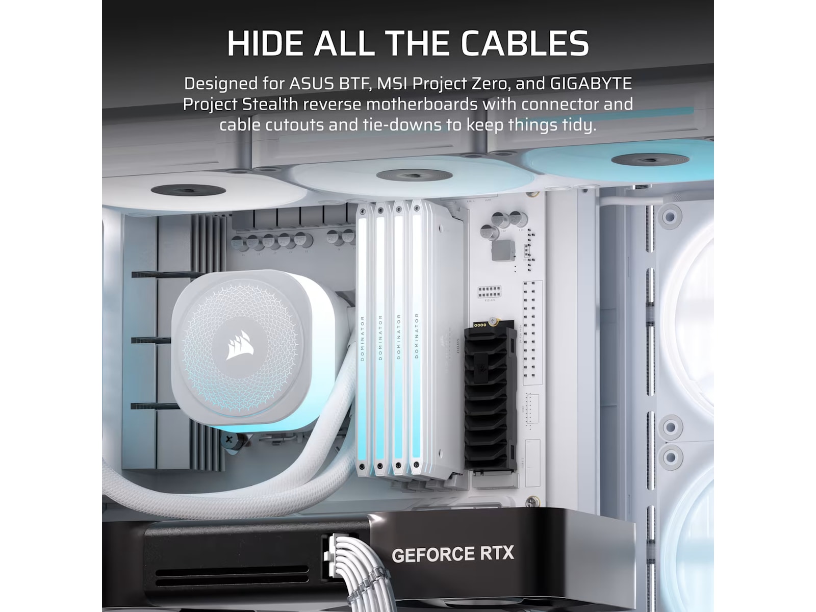 Corsair FRAME 4500X LX-R RGB Mid Tower (hvit) Midi tower