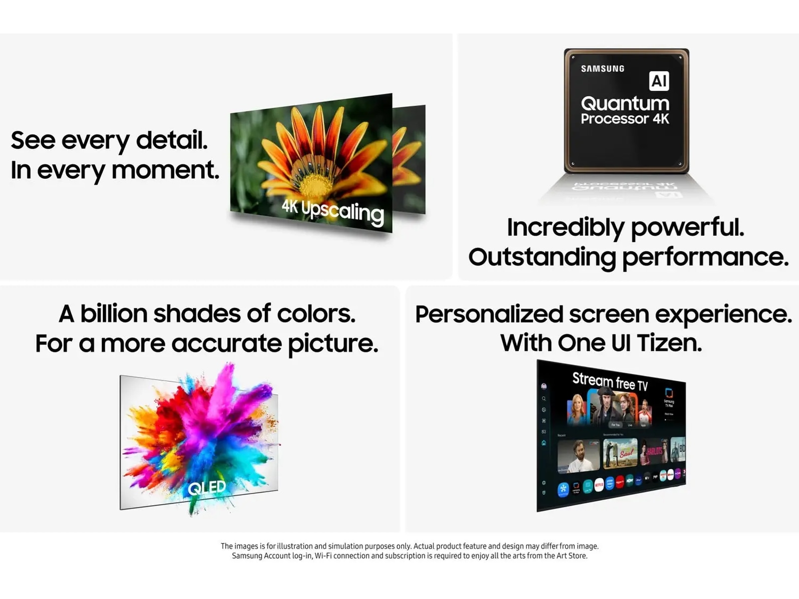 Samsung 55" Q6F QLED 4K Smart TV (2025) 50 - 59 tommer TV