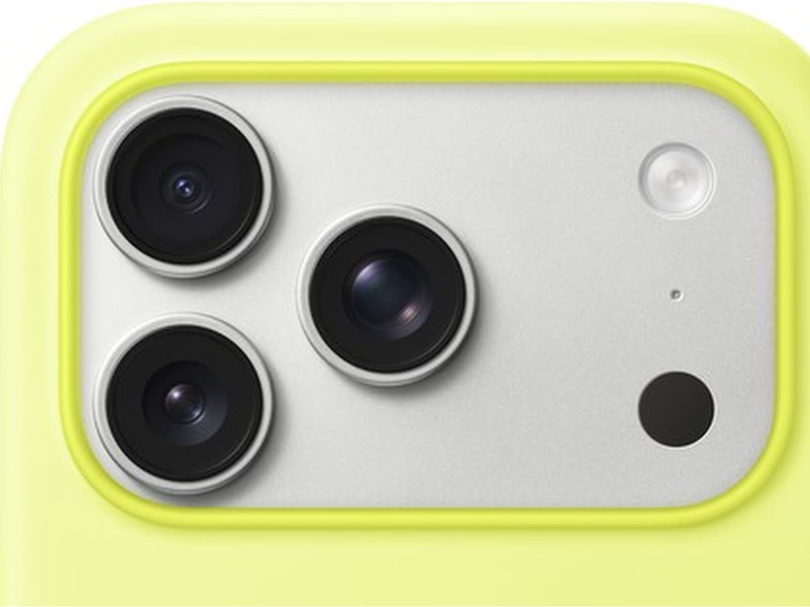 Apple iPhone 17 Pro silikondeksel (neongul) Deksel til mobiltelefon