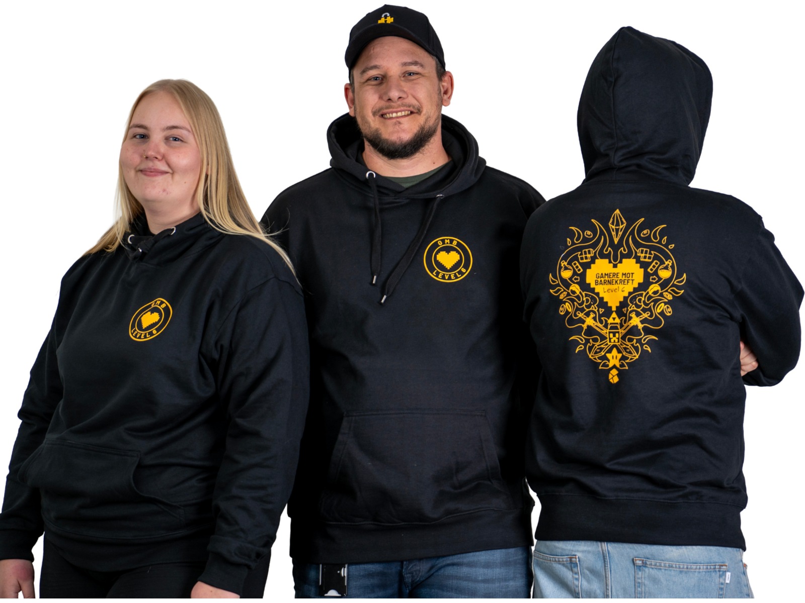 Gamere Mot Barnekreft Hettegenser XL Merchandise